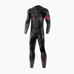 Men's triathlon wetsuit Synergy Adrenaline Full Sleeve 5 mm black/red