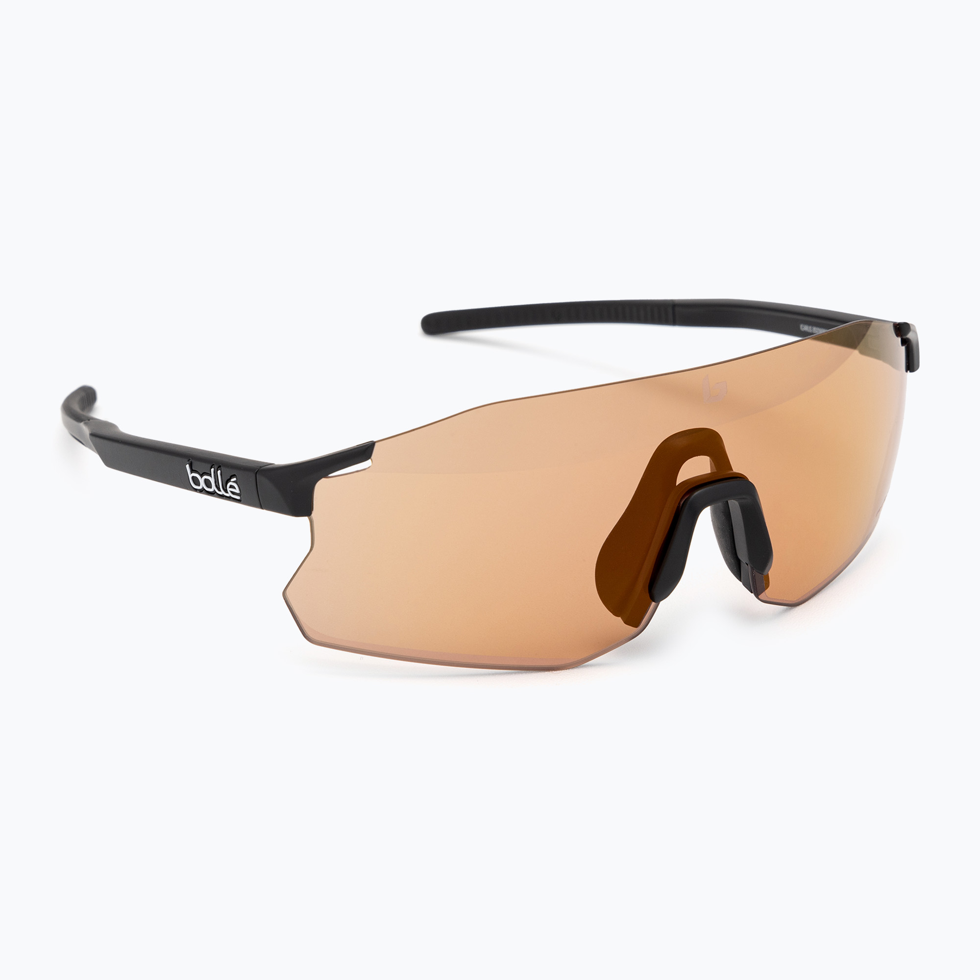 Bollé Icarus black matte/phantom brown red photochromic sunglasses (M)