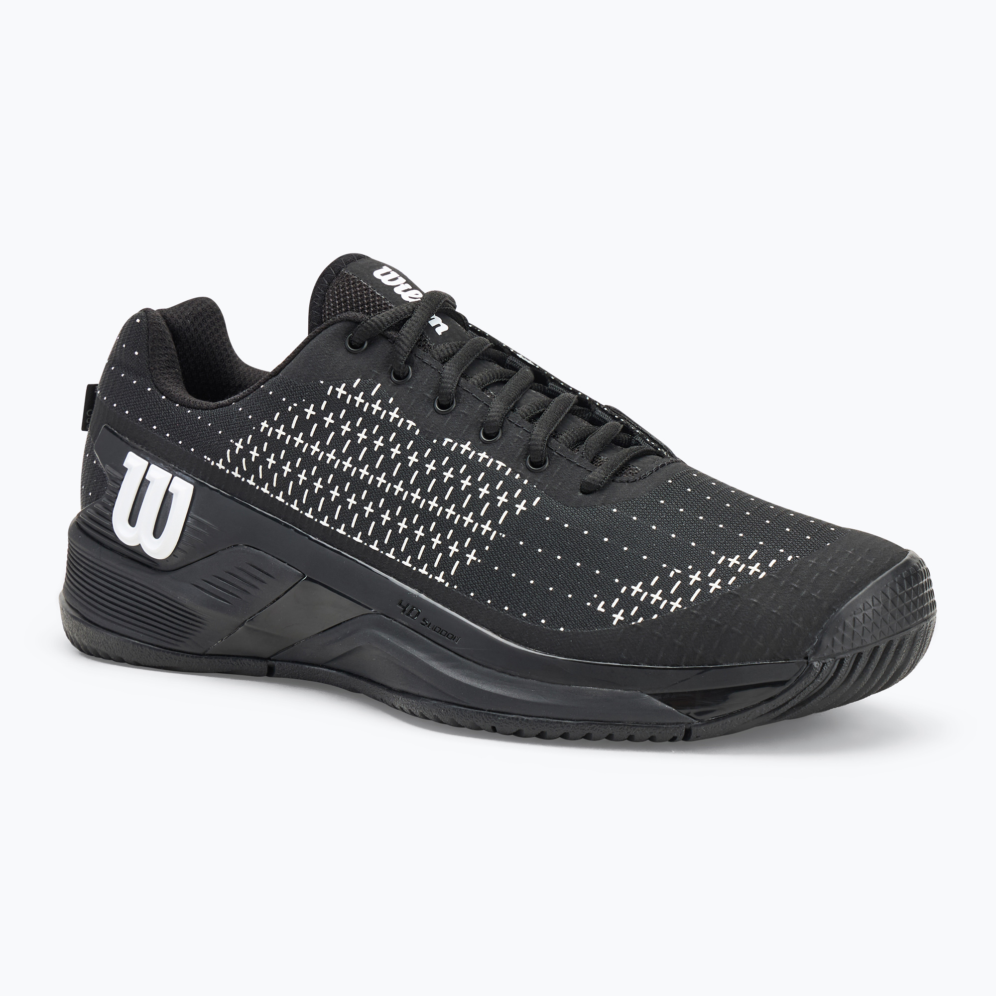 Men's tennis shoes Wilson Rush Pro Extra Duty black/ black/ white (42 EU)