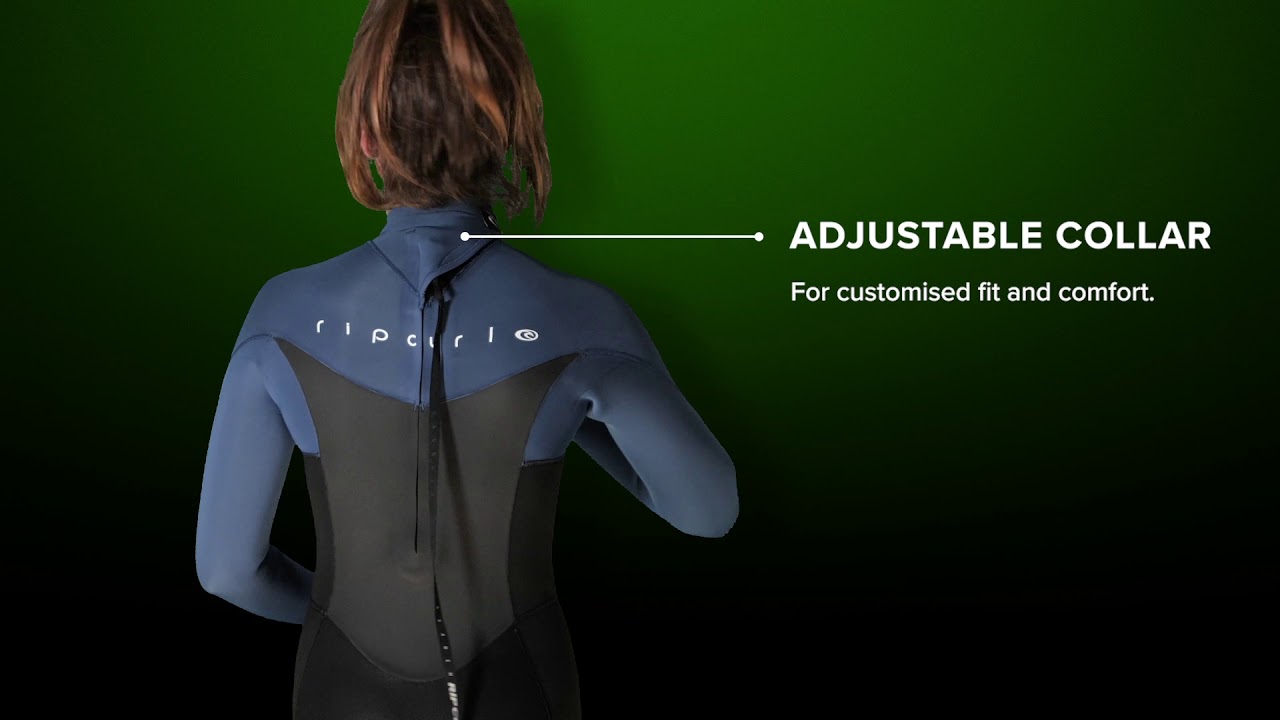 Rip Curl Omega 4/3 mm GB Steamer 90 women's wetsuit black WSM9CW