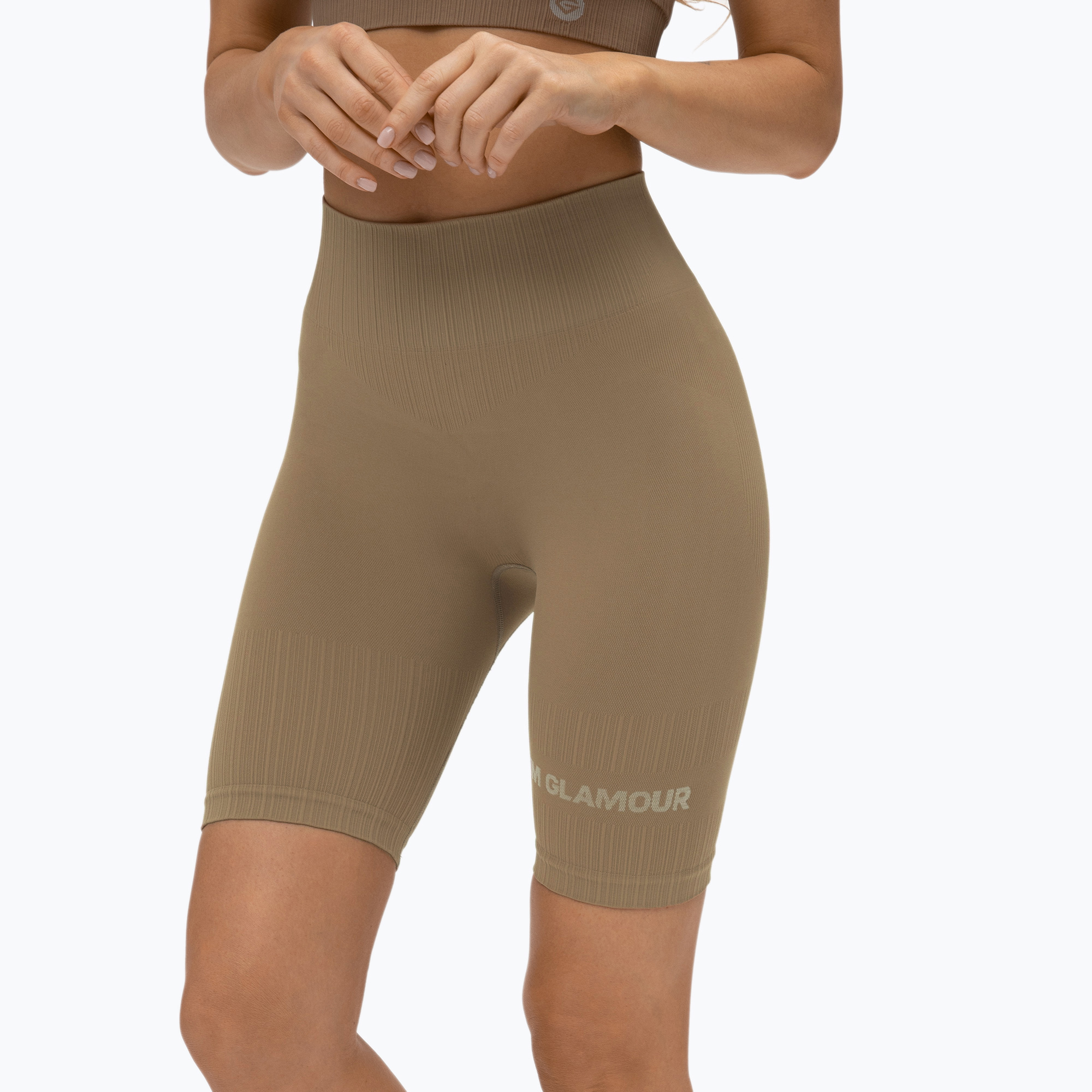 Women's Gym Glamour Push Up Bikers Nude 316 (L)