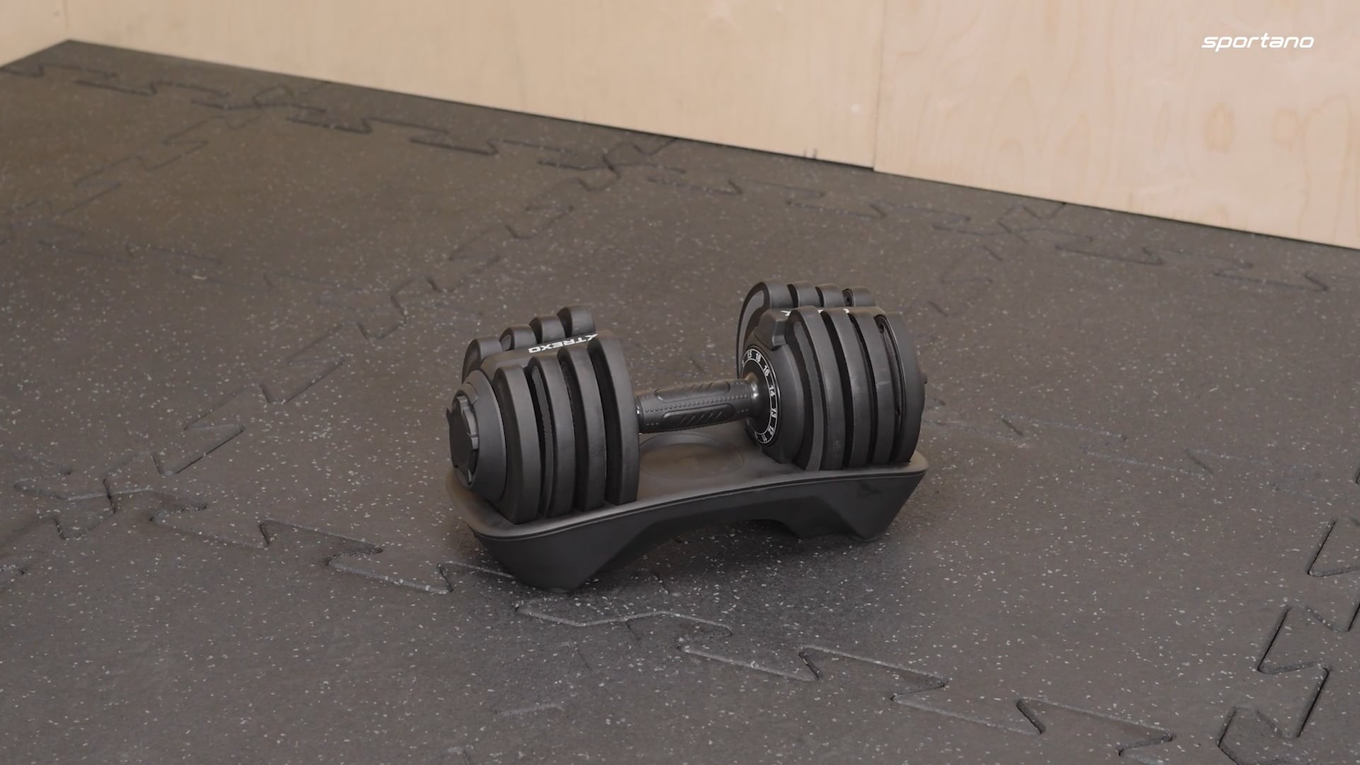 TREXO adjustable dumbbell TXO-B4W003 18 kg black