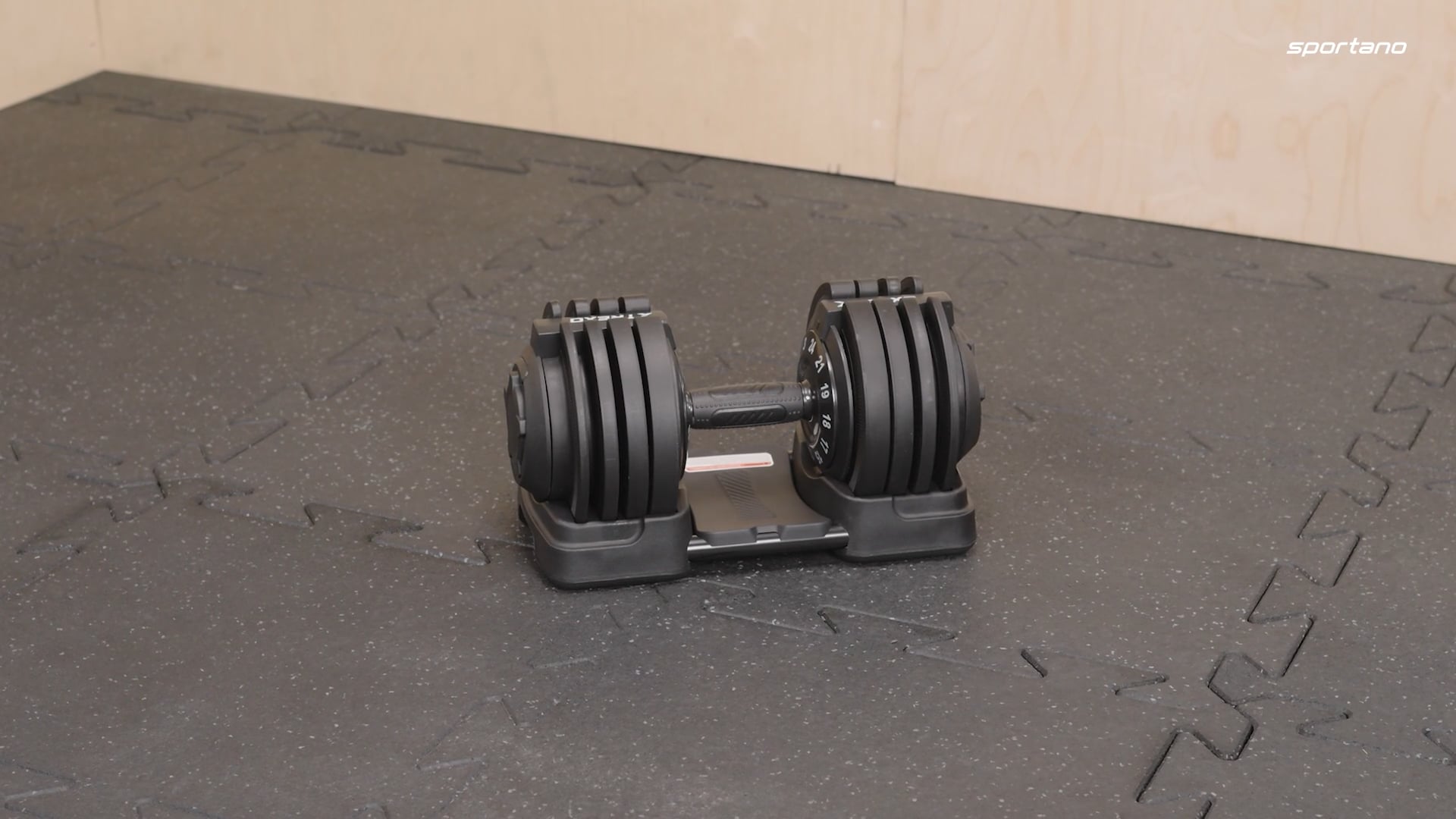 TREXO adjustable dumbbell TXO-B4W002 24 kg black