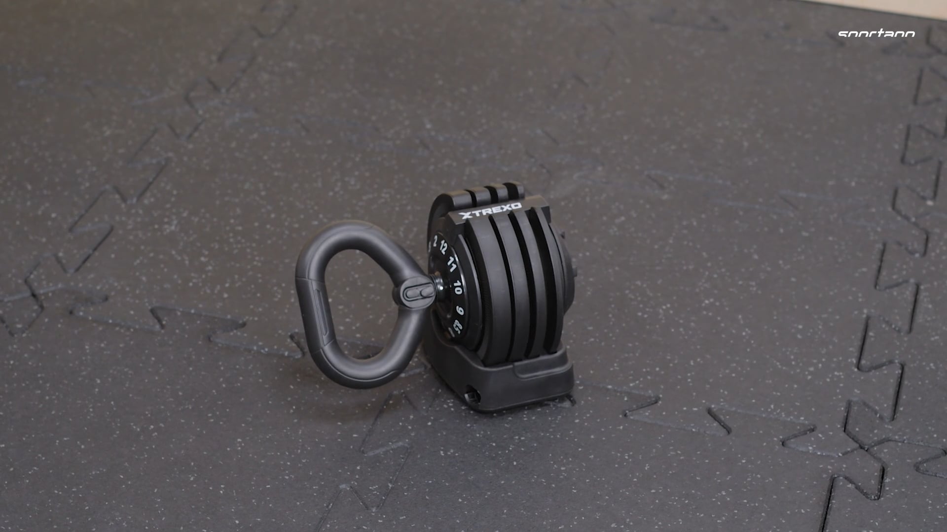 TREXO TXO-B4W004 12kg adjustable kettlebell black
