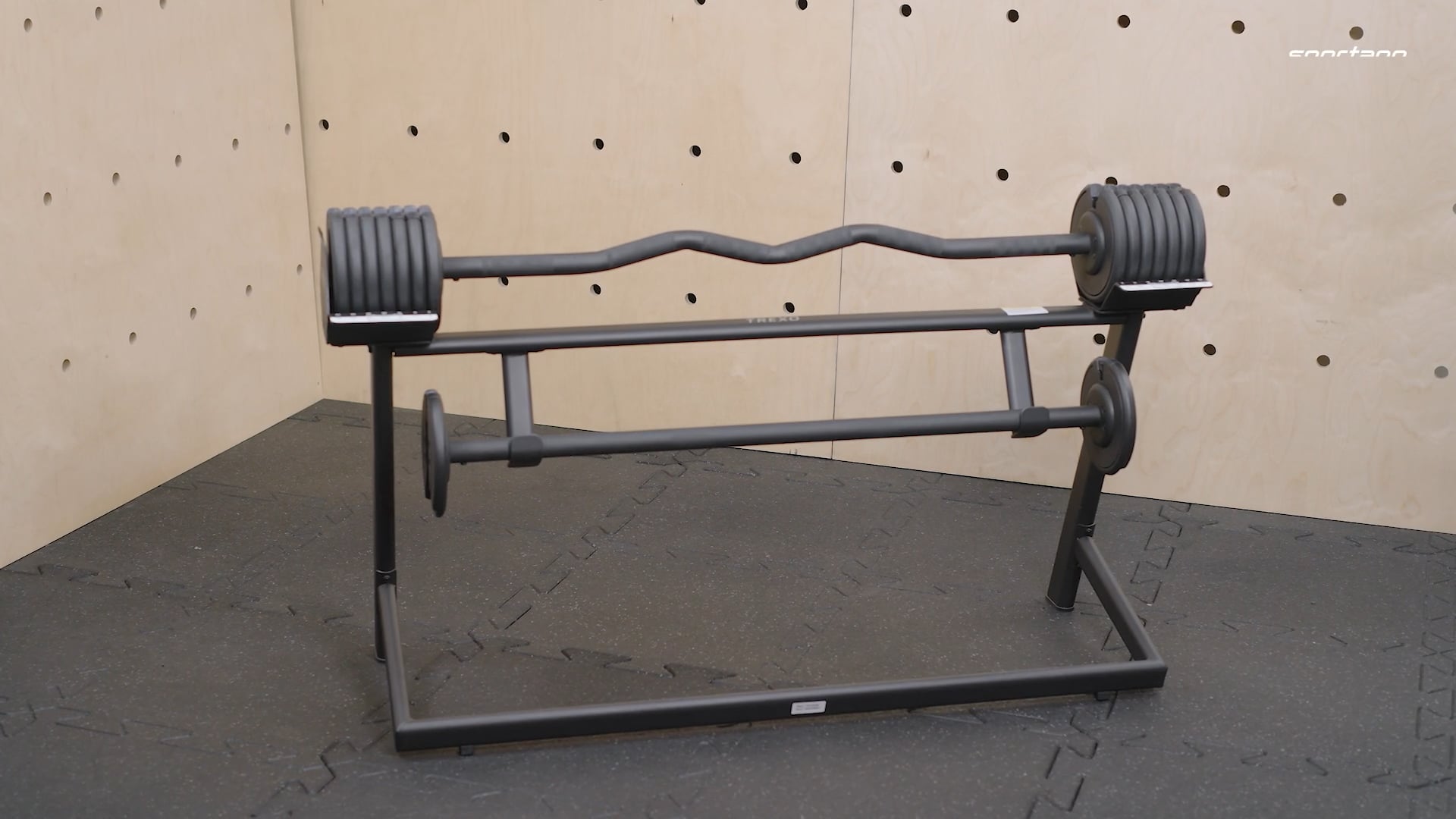 TREXO 36 kg adjustable barbell set