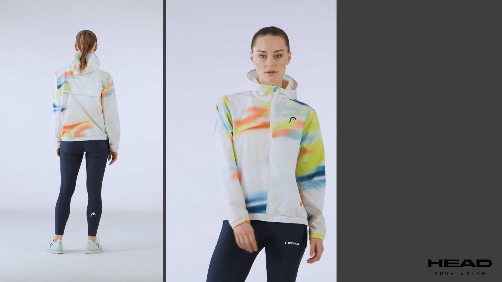 Women's tennis jacket HEAD Blur W printed