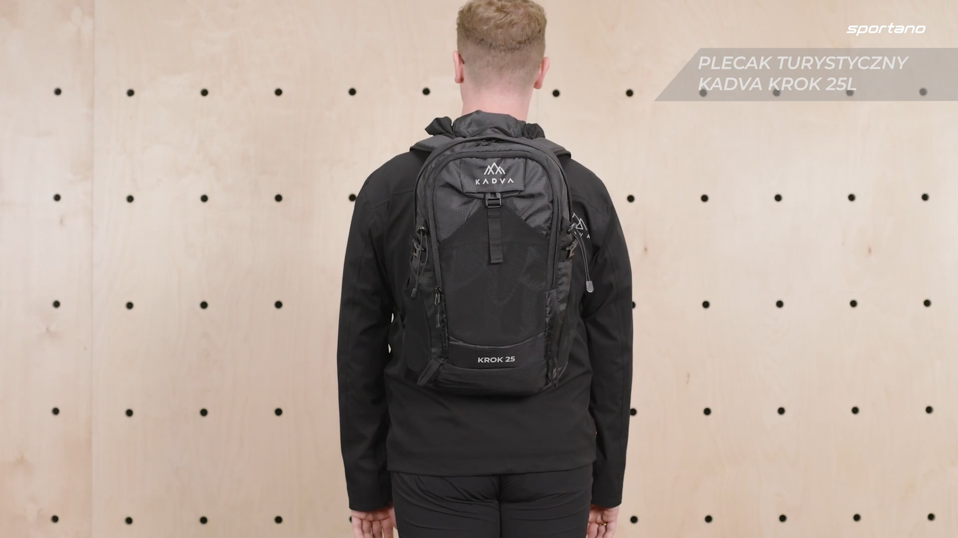 KADVA Krok 25 l city backpack black