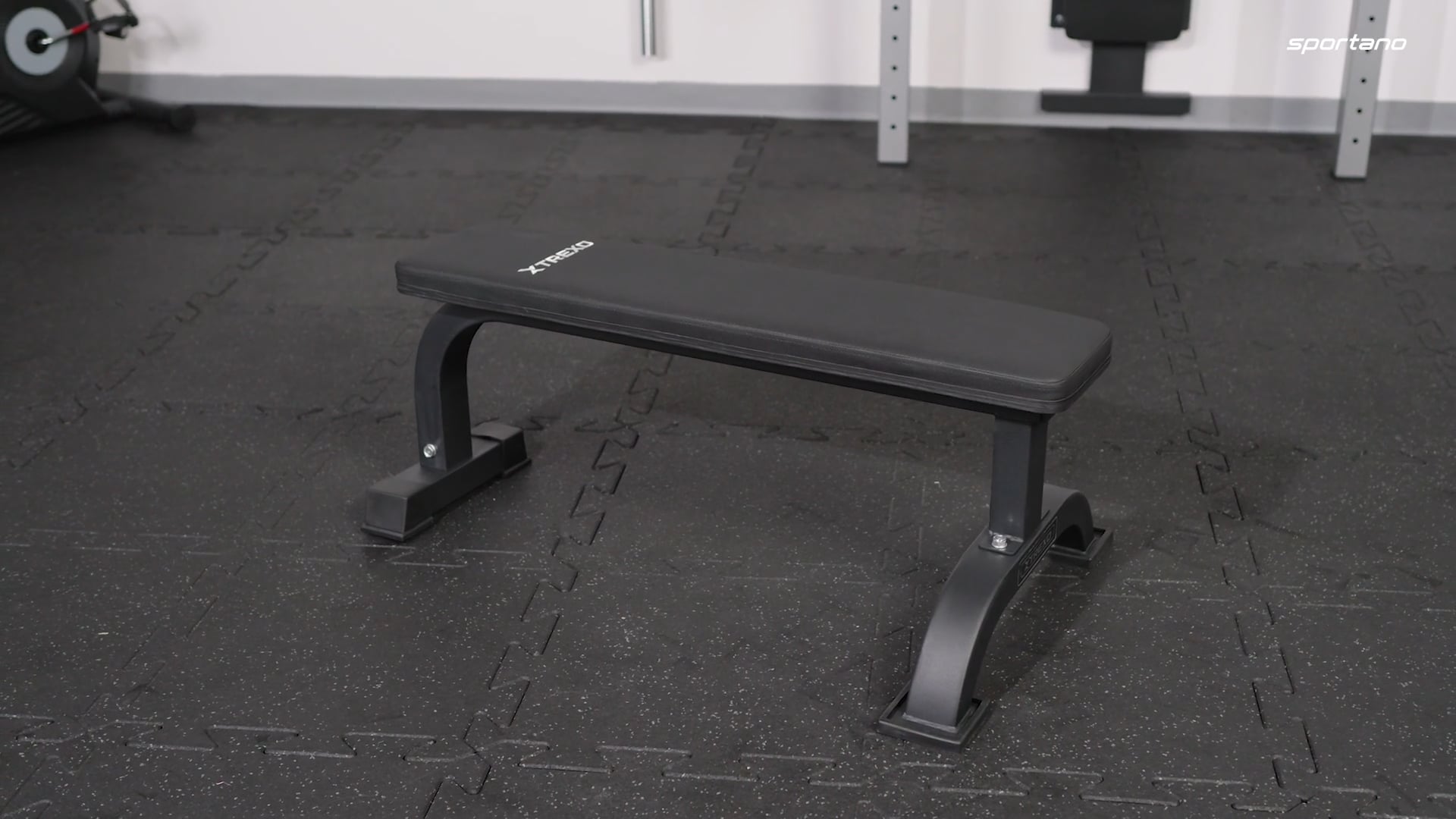 TREXO B10 Straight training bench black