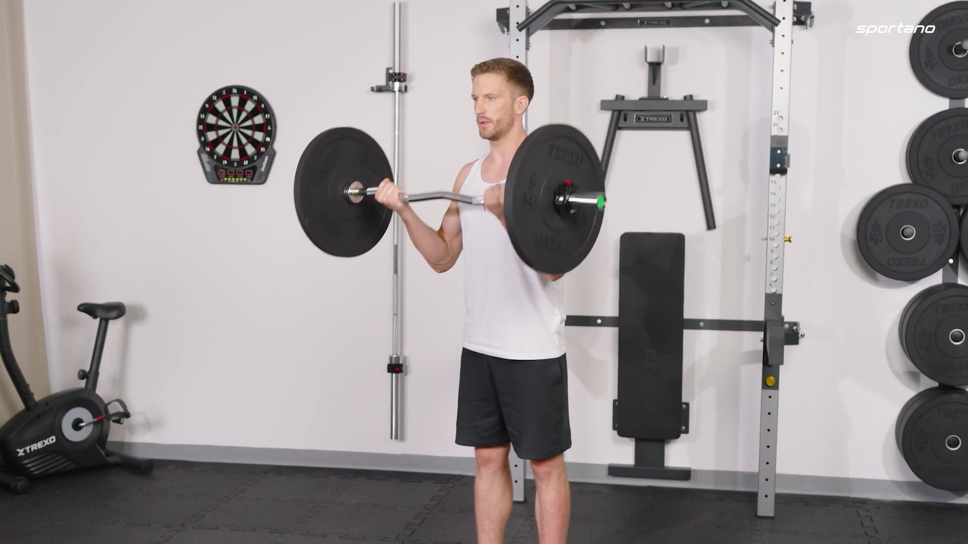TREXO Olympic bumper weights black TRX-BMP005 5 kg