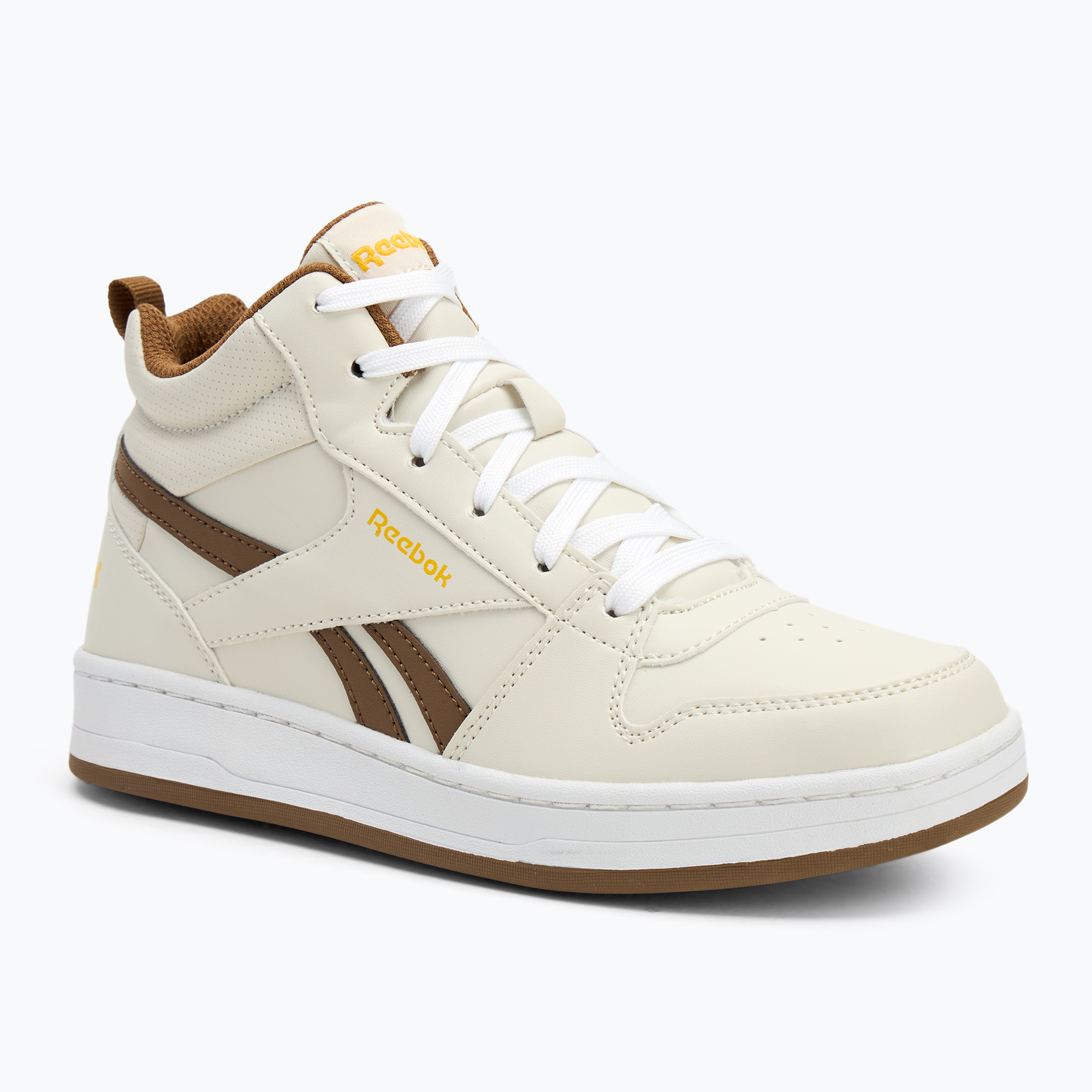 Reebok Royal Prime Mid 2.0 children's shoes bone/classic yellow/trek brown (36.5 EU)