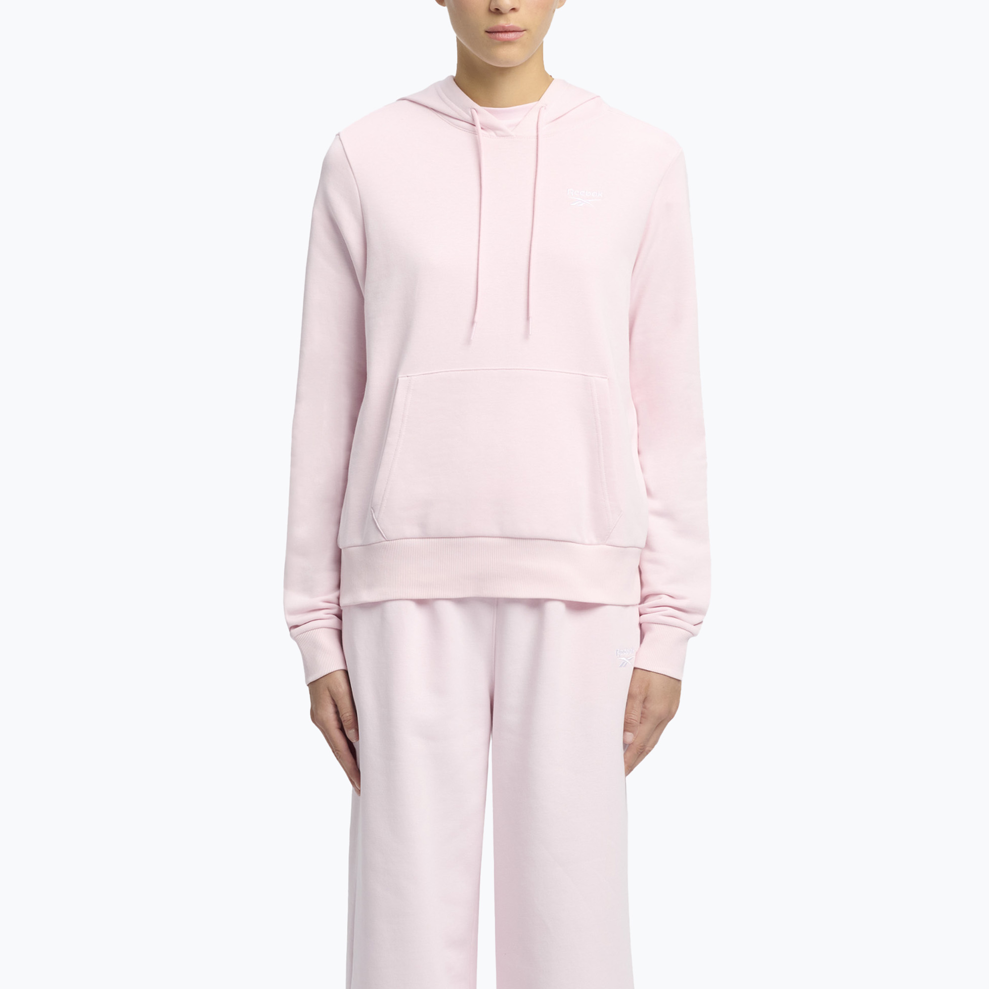 Women's Reebok Identity Small Logo French Terry Hoodie frosted berry (S)