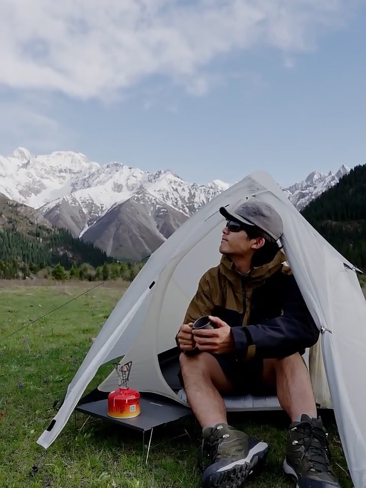 1-person trekking tent Naturehike Cloud Up 1 UL 15D moon rock grey