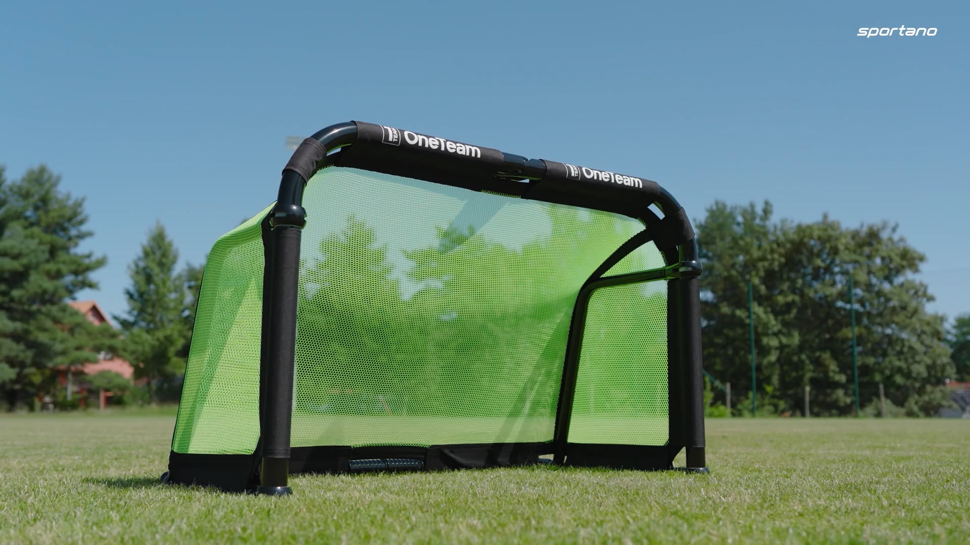 Football goal OneTeam Swiftgoal 120 x 70 cm black/green