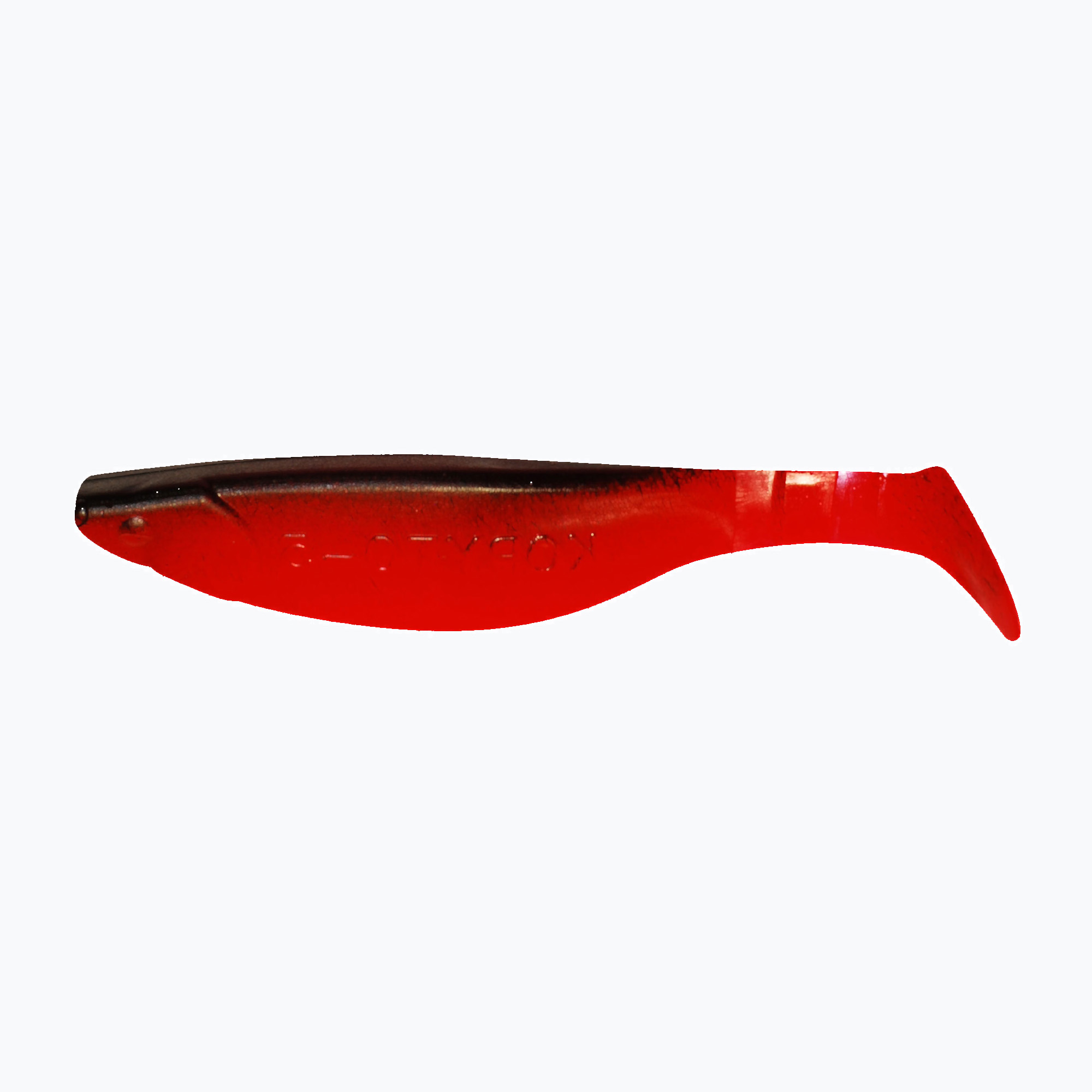 Rubber lure Relax Hoof 5 Standard 3 pcs black super red BLS5-S (5 / 12.7 cm)