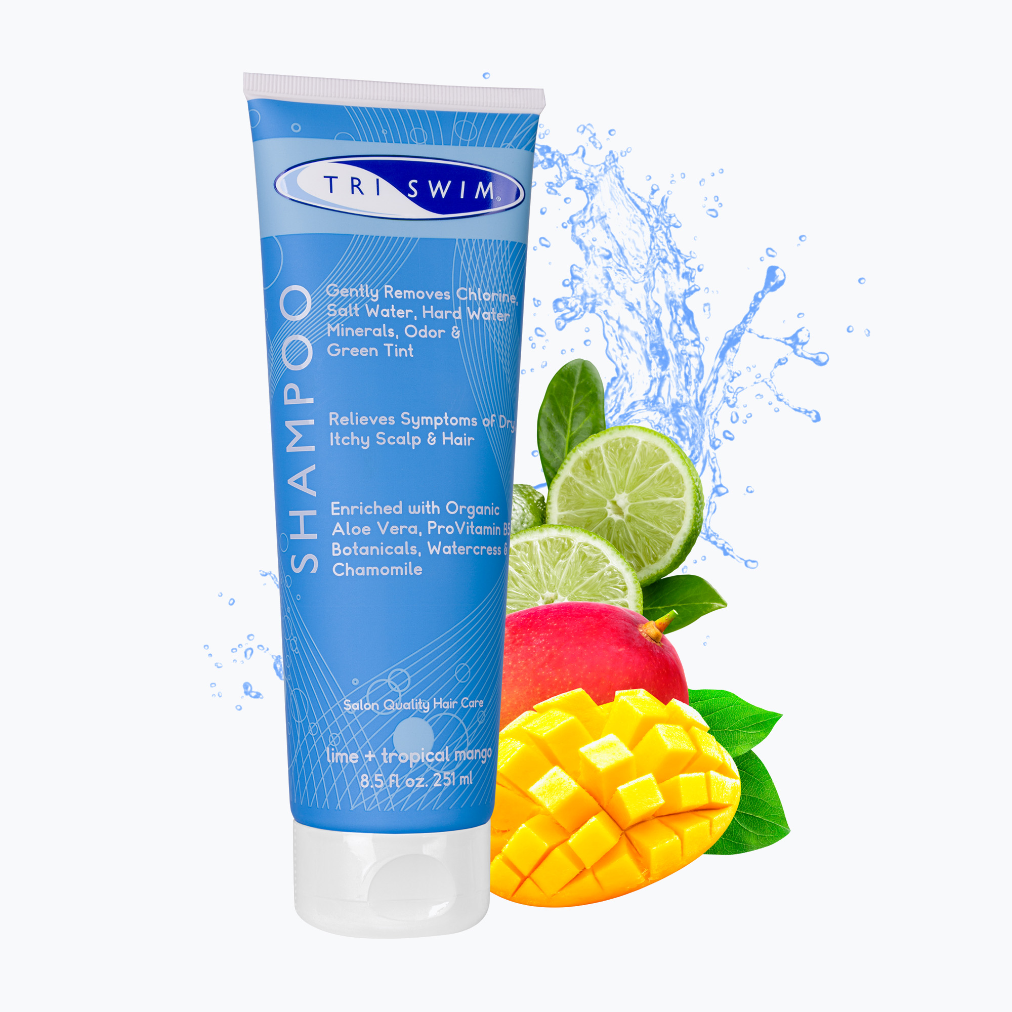 TRISWIM lime/tropical mango hair chlorine removal shampoo (251 Ml)