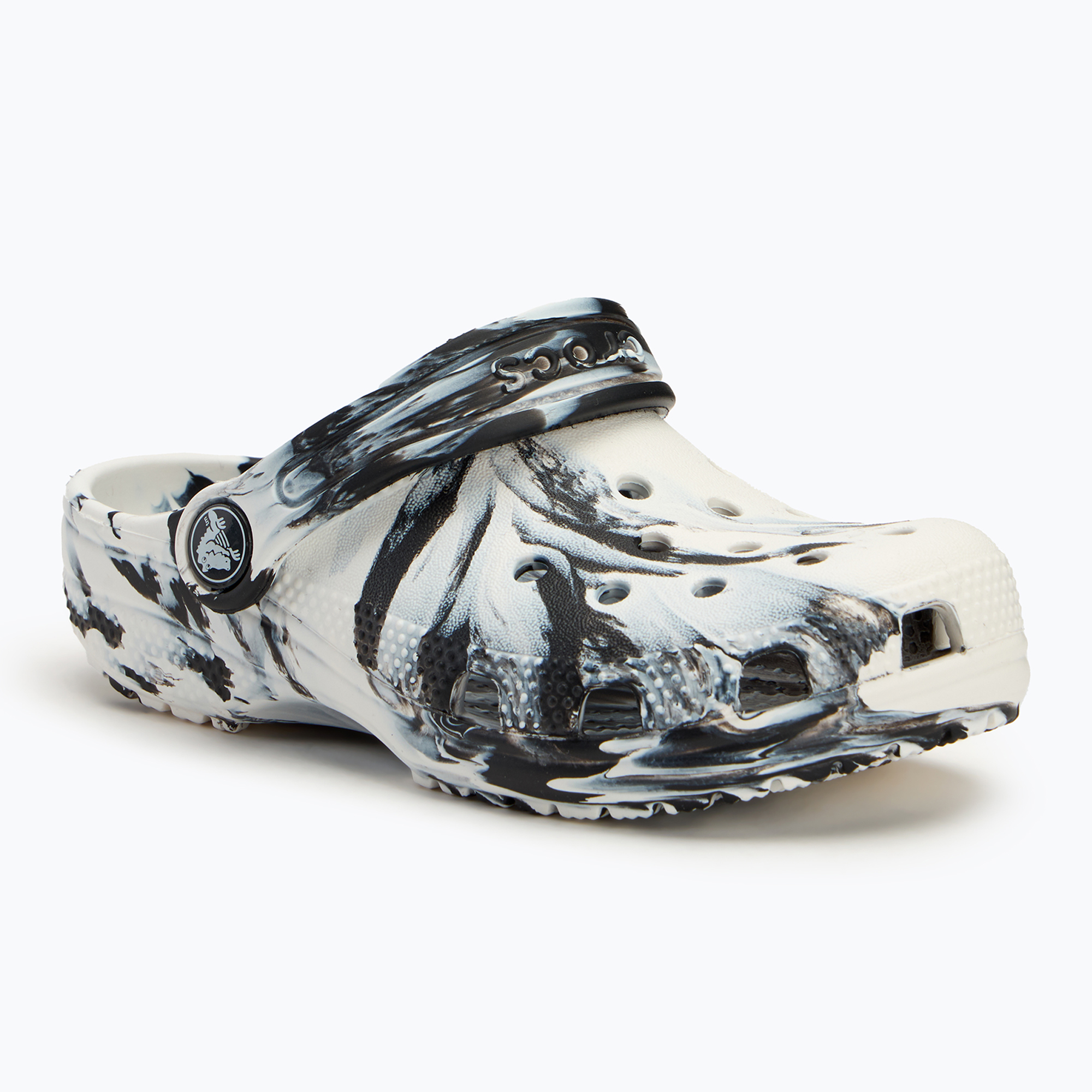 Crocs Classic Marbled Clog Kids slides black/white (29-30 EU)