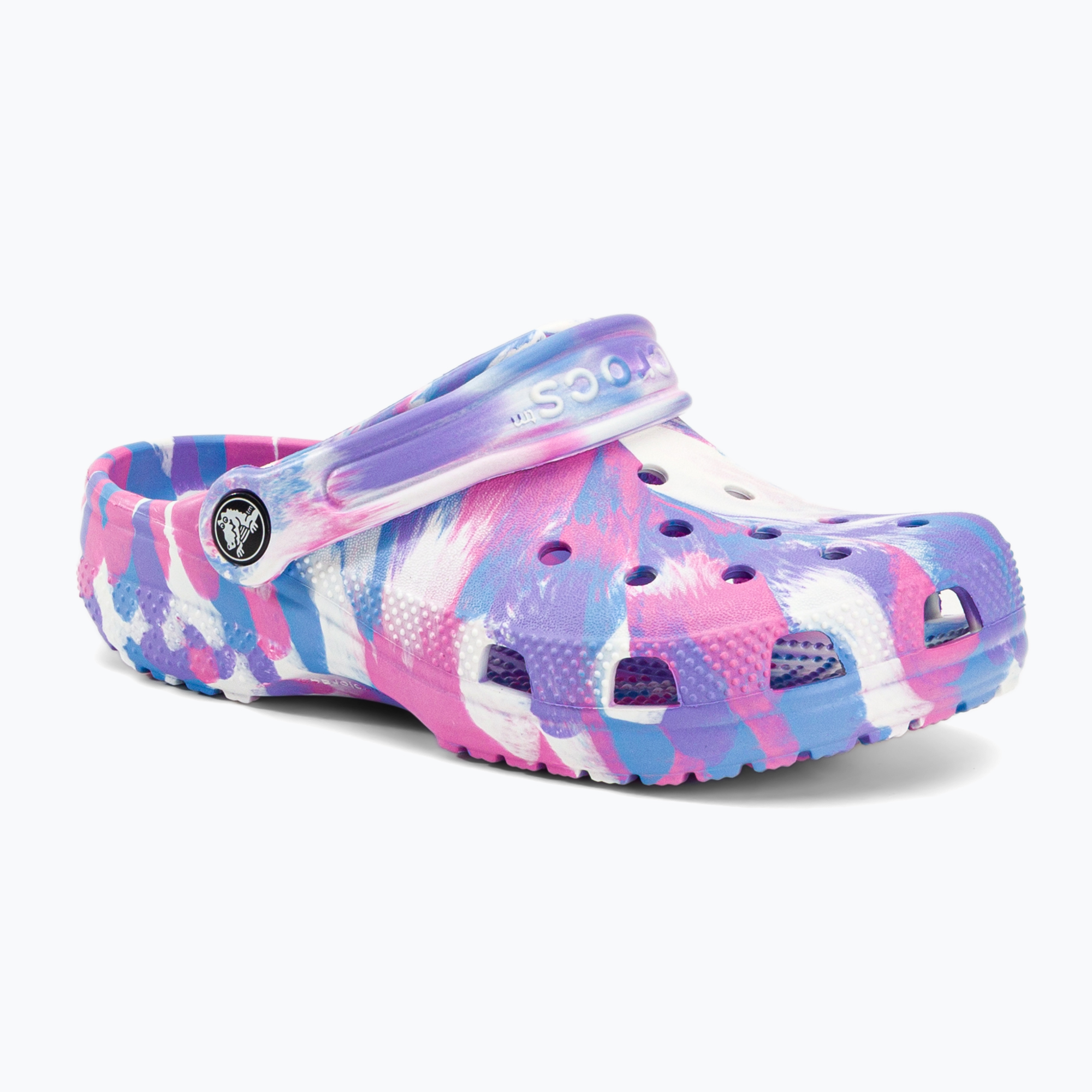 Crocs Classic Marbled Clog K children's flip-flops in colour 207464-102 (30-31 EU)