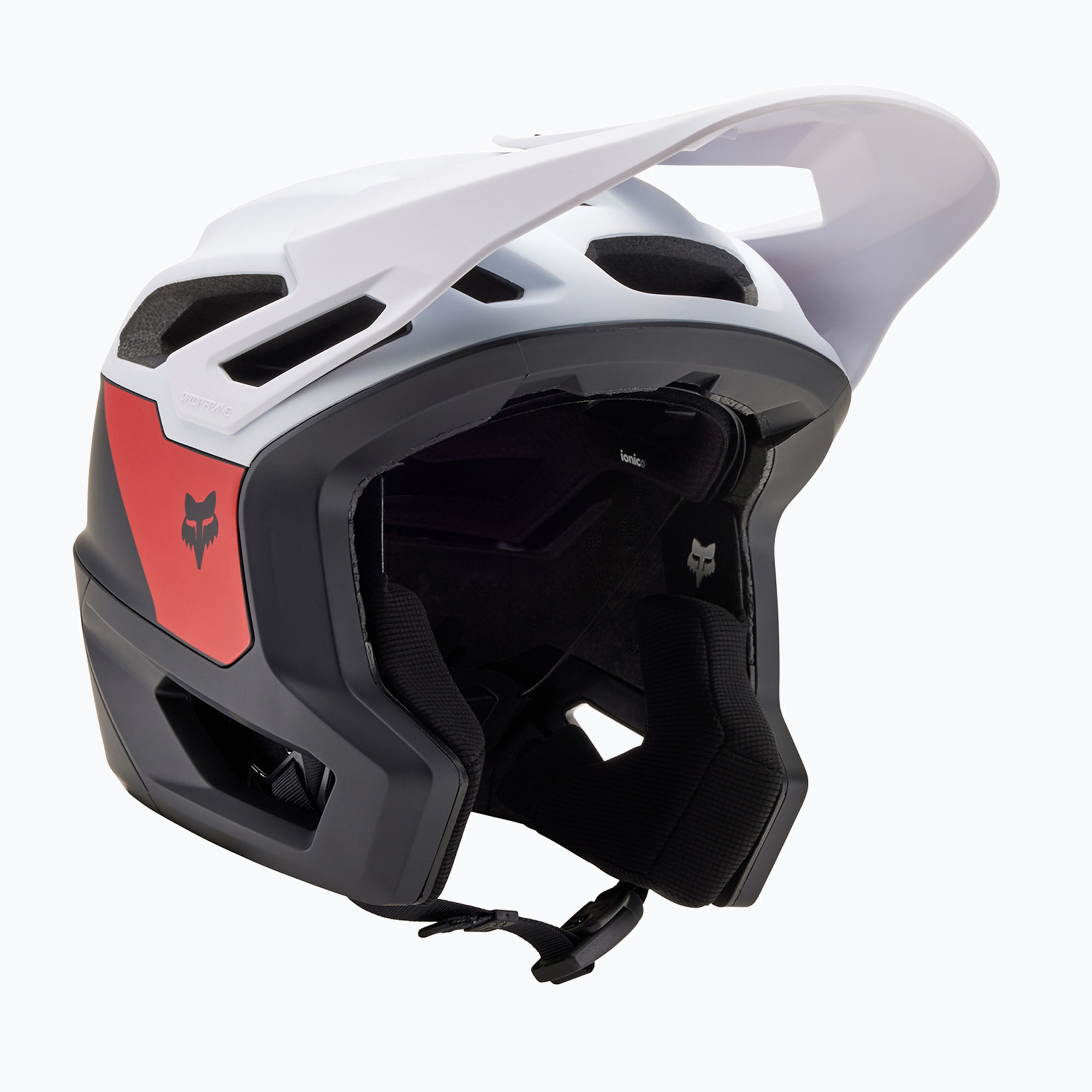 Fox Racing Dropframe Pro Nyf CE bike helmet black/white (54-56 cm (M))