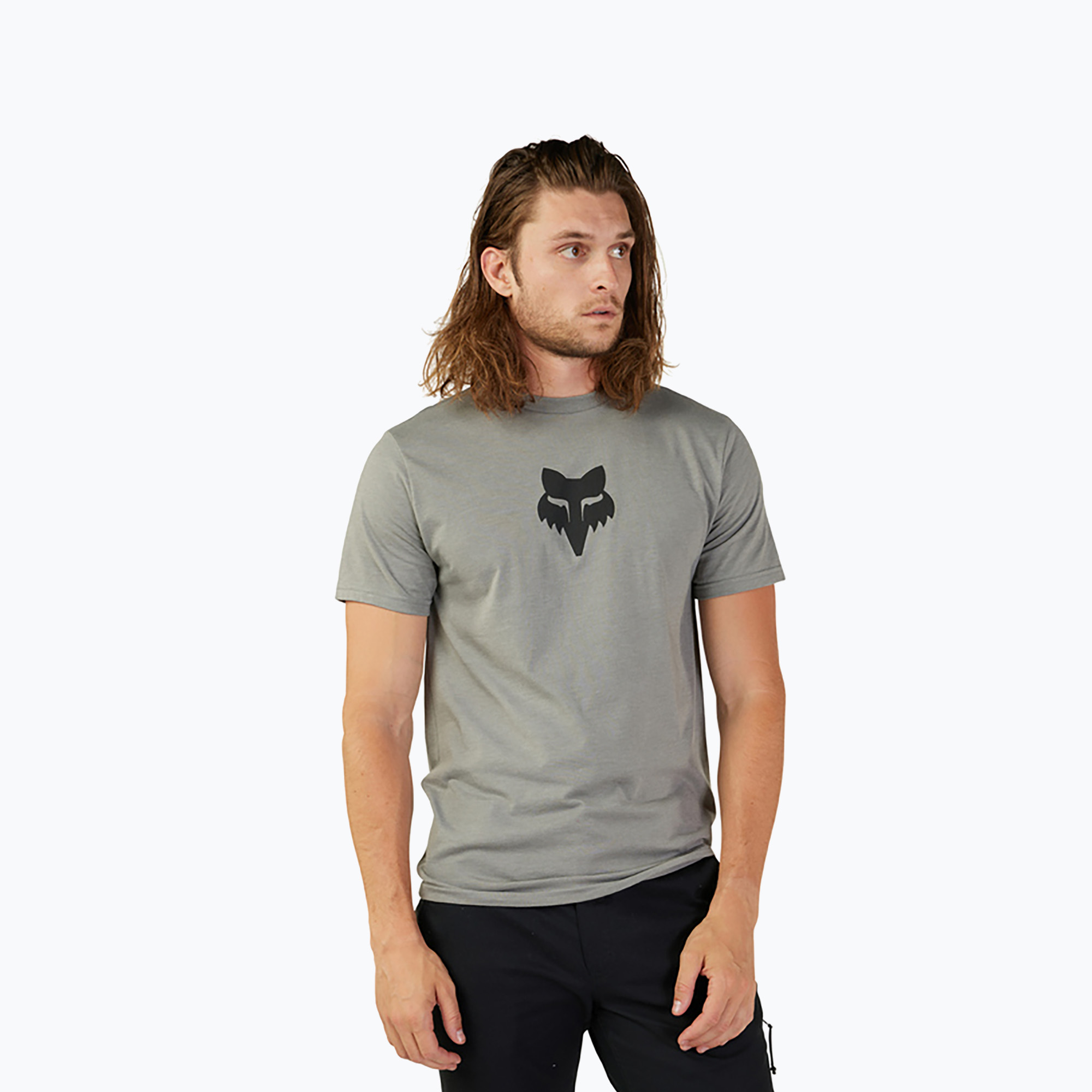 Fox Racing men's t-shirt Fox Head heather graphite (XL)