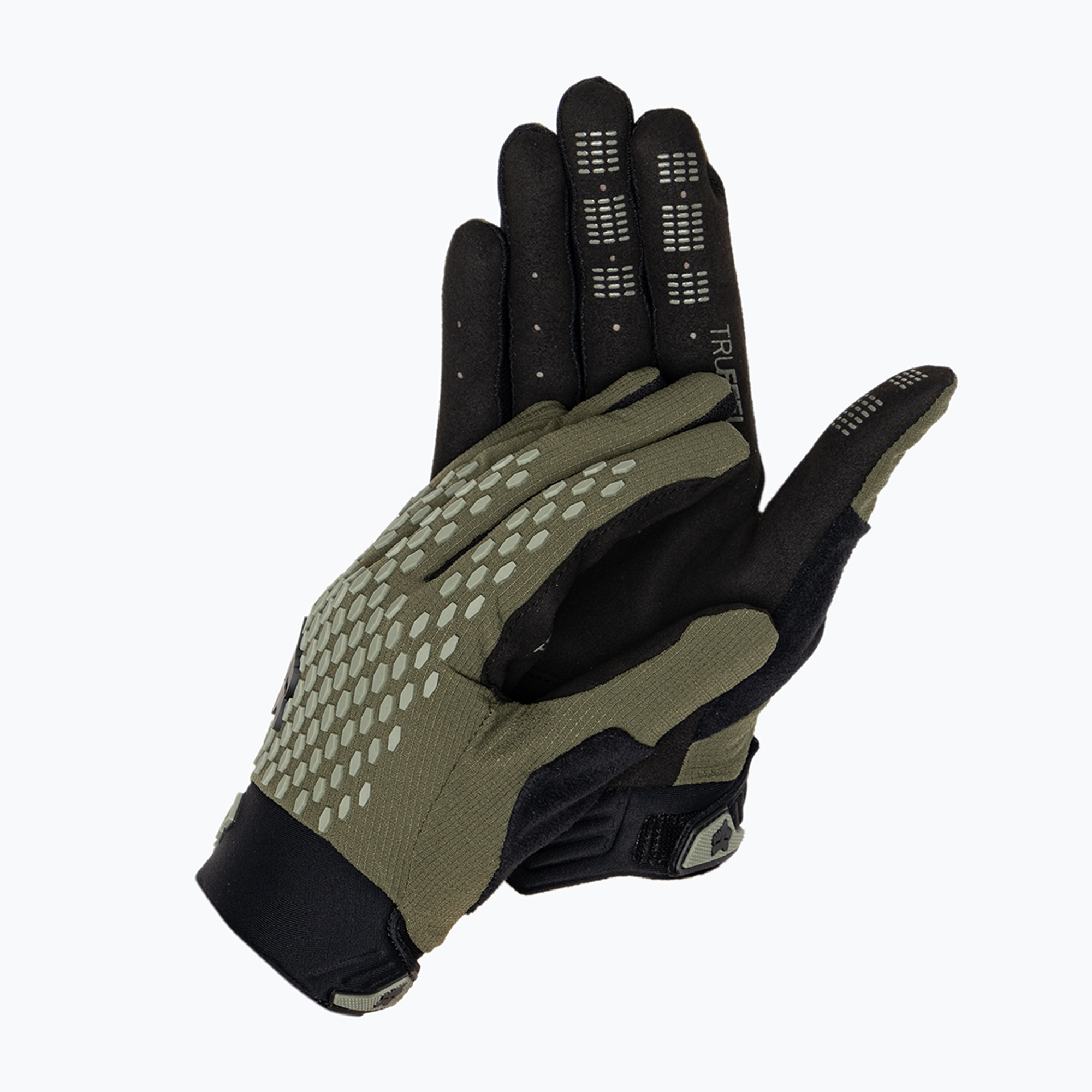 Men's cycling gloves Fox Racing Defend olive green (L)