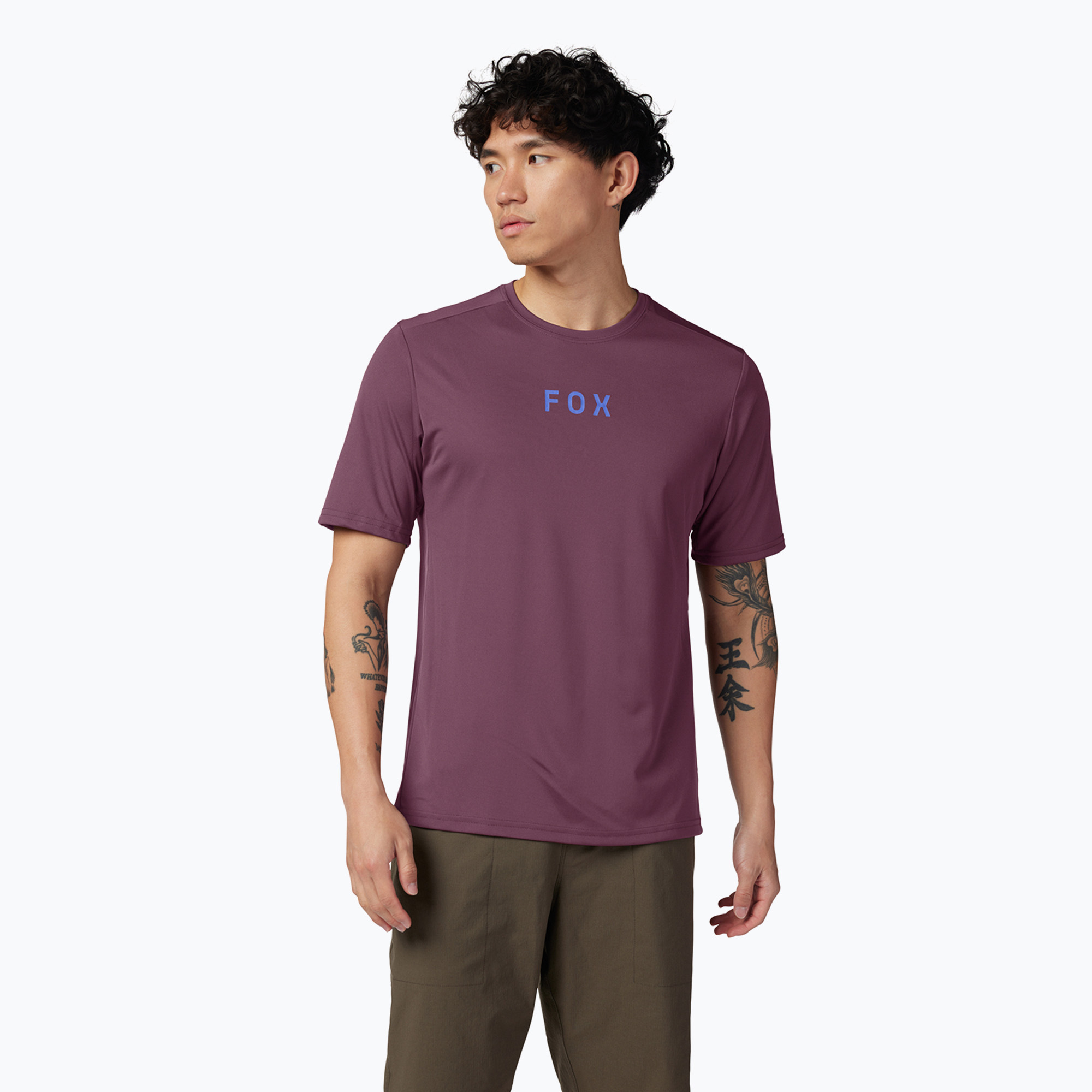 Men's cycling jersey Fox Racing Ranger Moth dark purple (M)