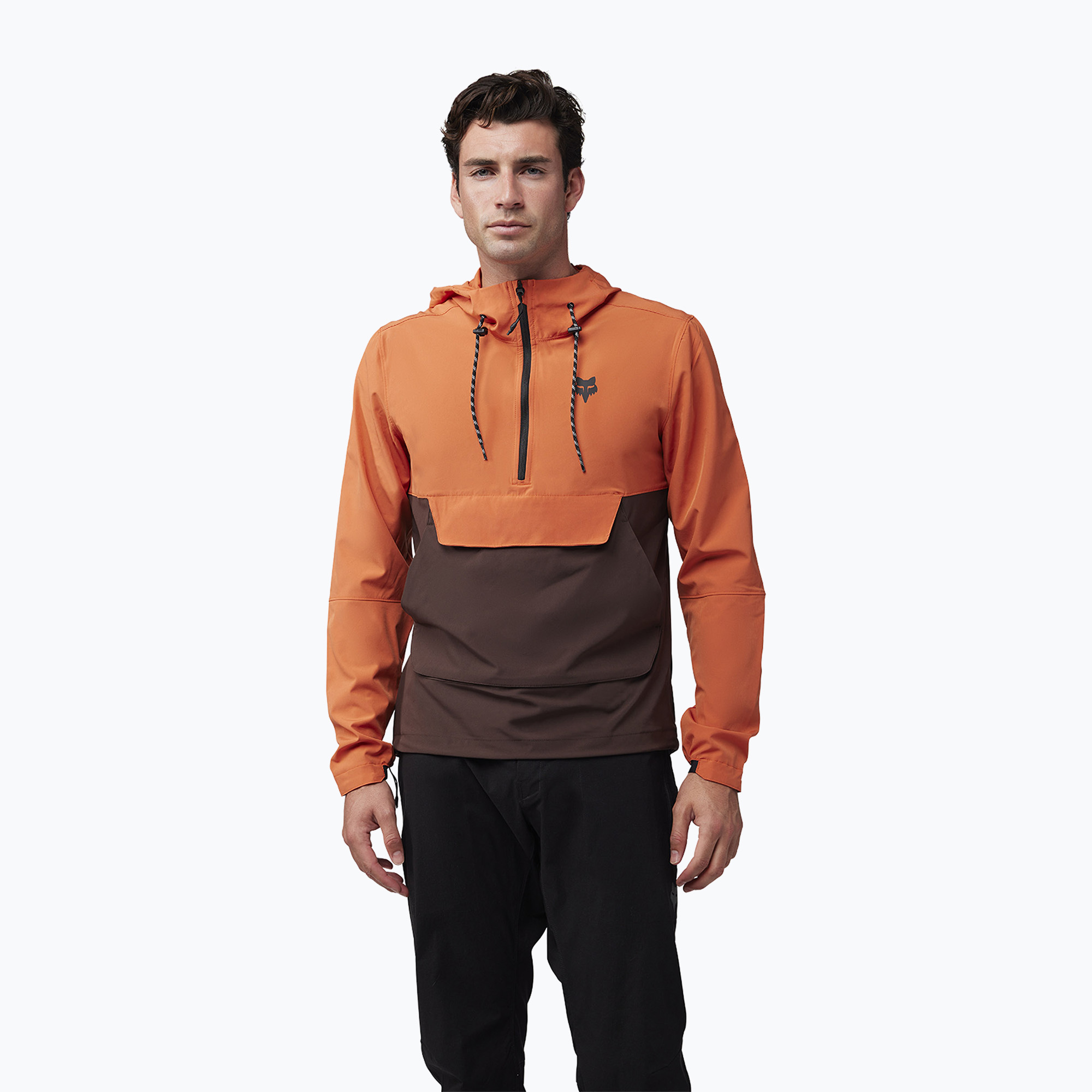 Men's cycling jacket Fox Racing Ranger Wind Pullover atomic orange (XL)