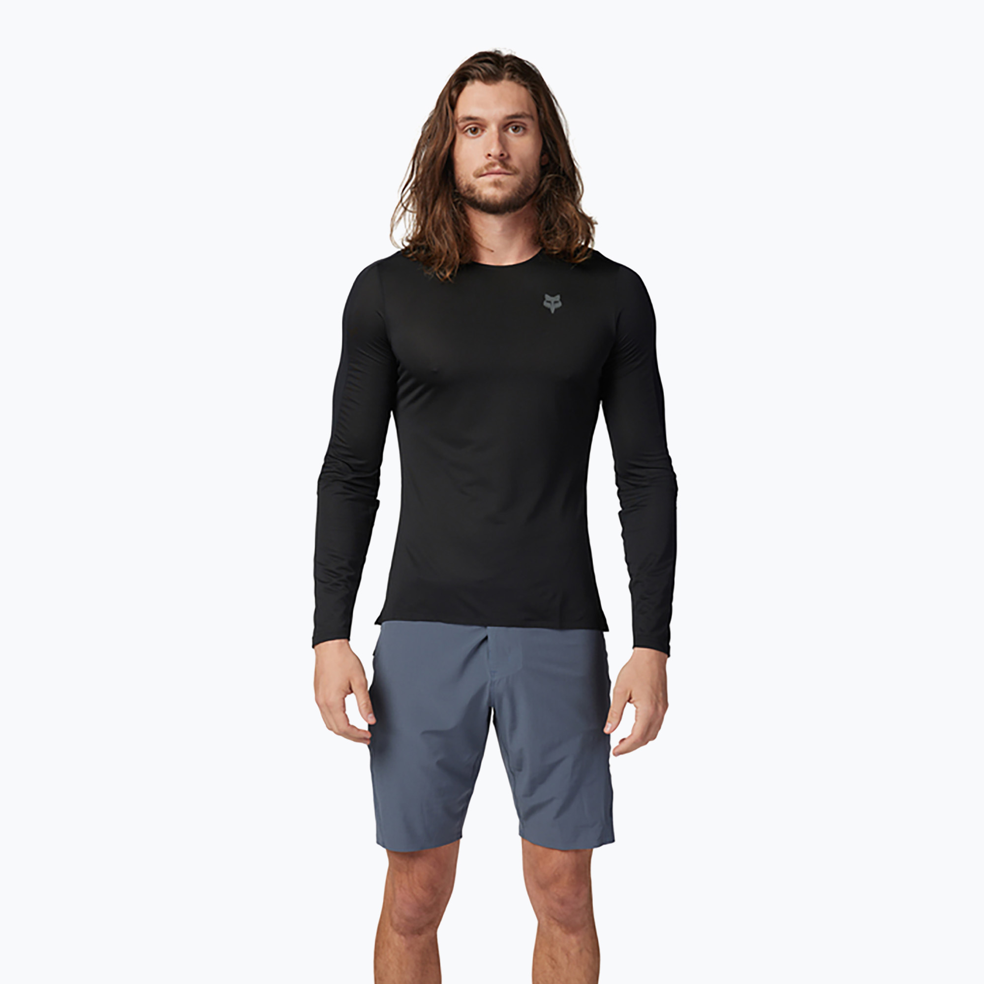 Men's cycling longsleeve Fox Racing Flexair Ascent black (XL)