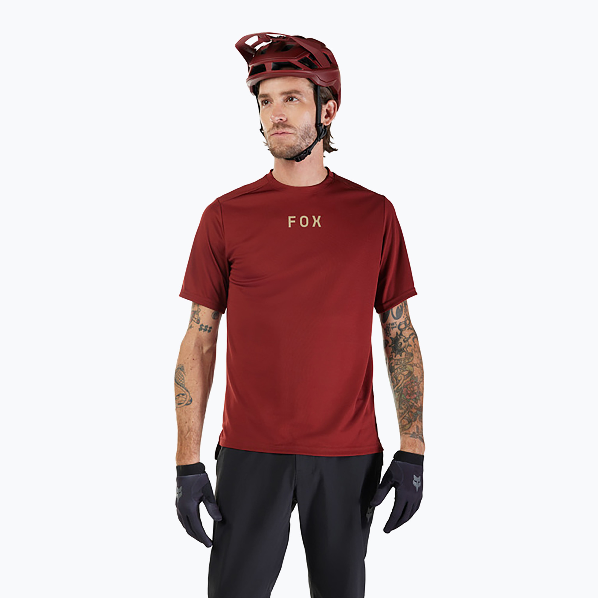Fox Racing Ranger Wordmark men's cycling jersey rust brown (XXL)
