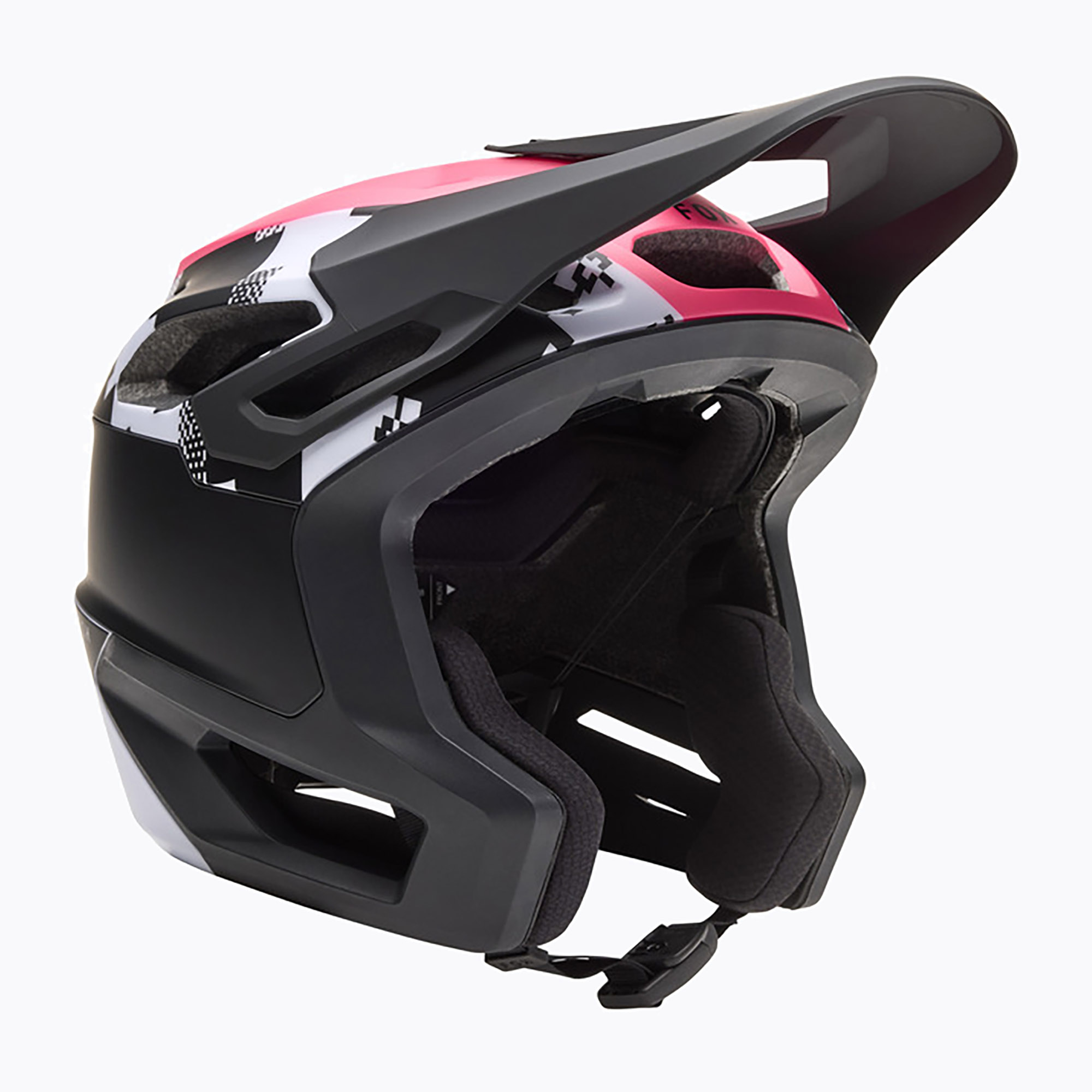 Fox Racing Dropframe Pro Digi Image black/white bike helmet (52-54 cm (S))