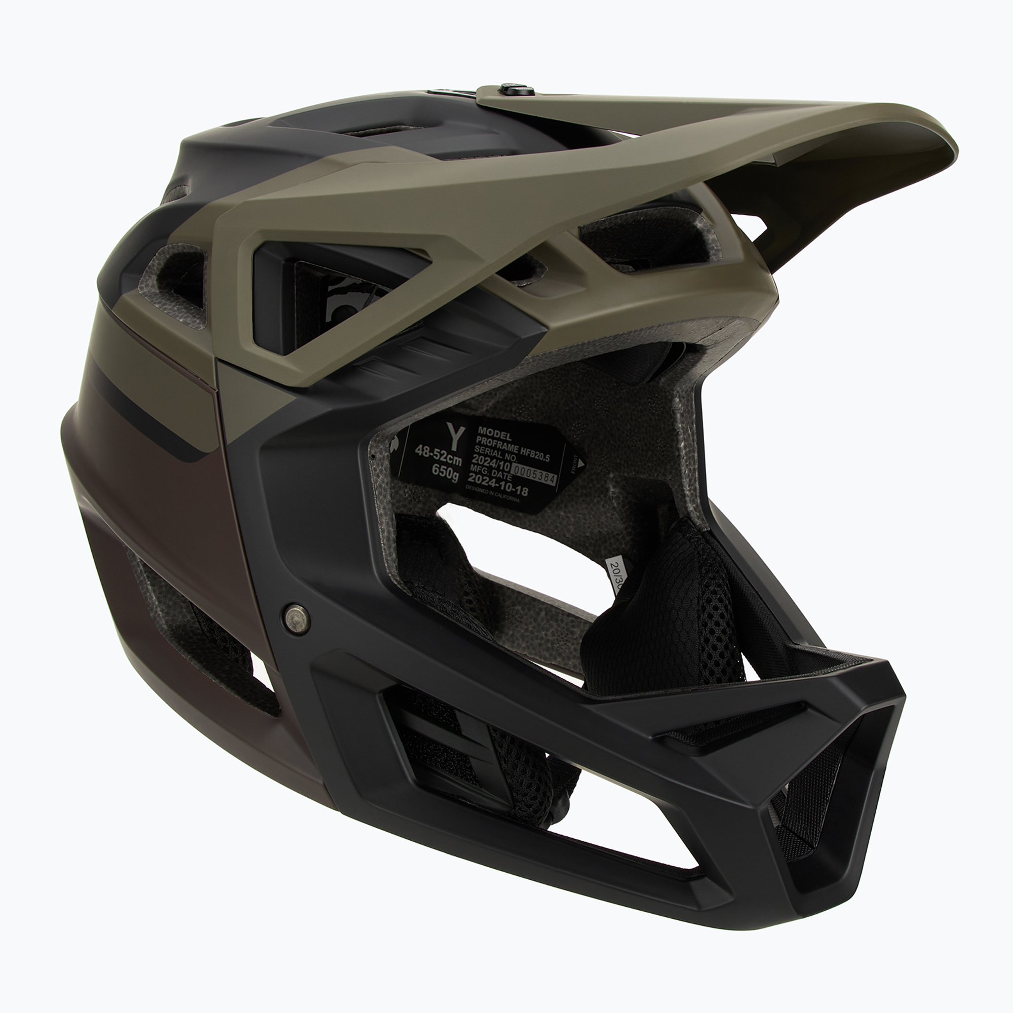 Fox Racing Proframe Rizer Jr cocoa children's bike helmet