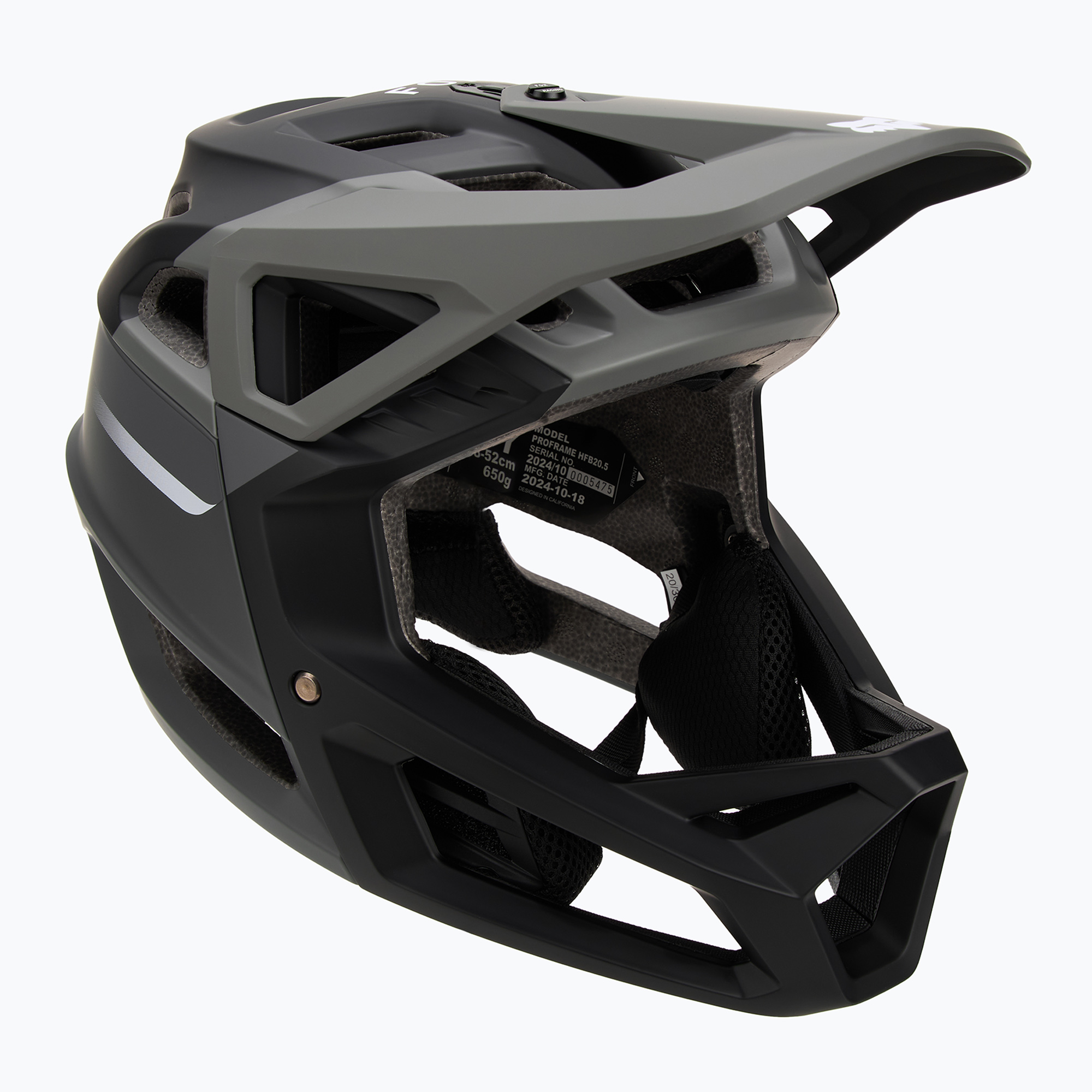 Fox Racing Proframe Rizer Jr children's bike helmet dark shadow (48-52 cm)