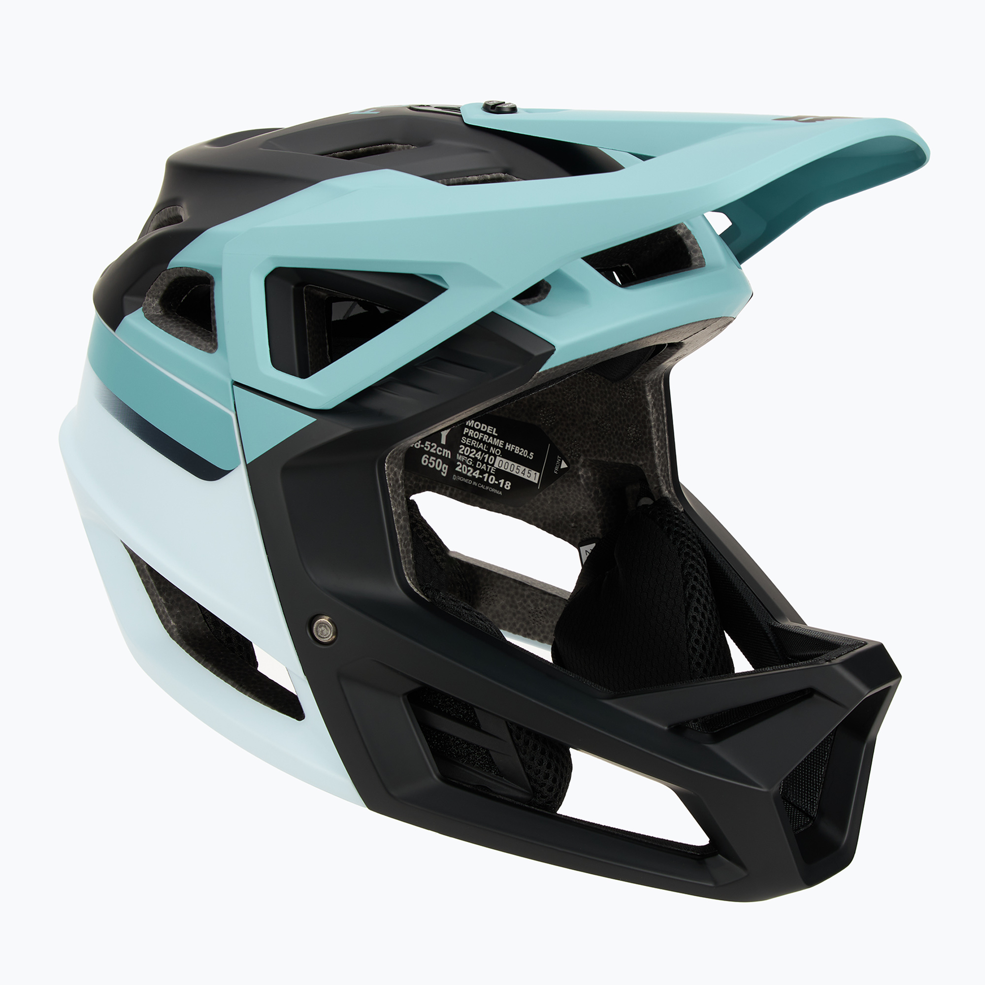 Fox Racing Proframe Rizer Jr children's bike helmet pale blue (48-52 cm)