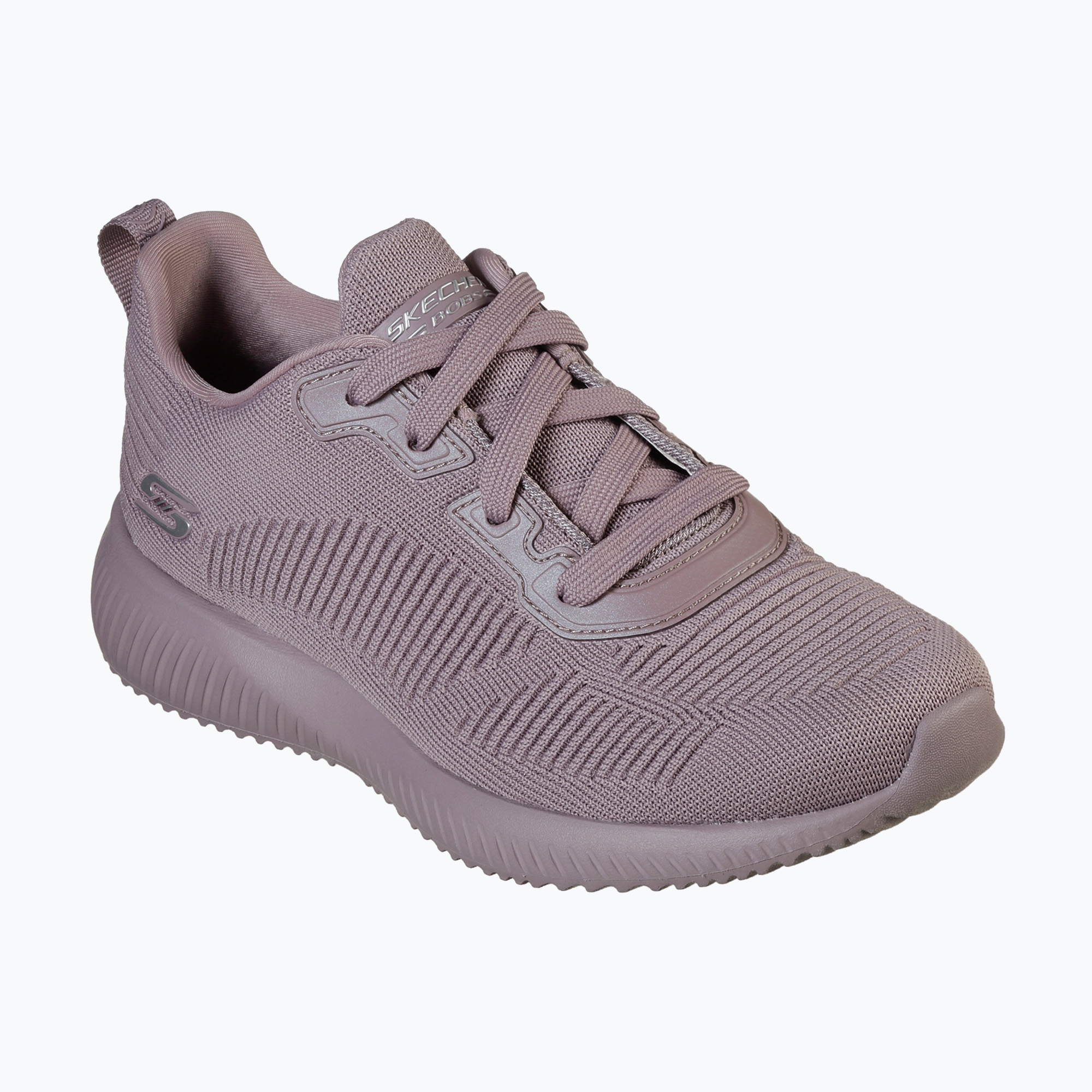 Women's SKECHERS Bobs Sport Squad Tough Talk mauve shoes (35 EU)