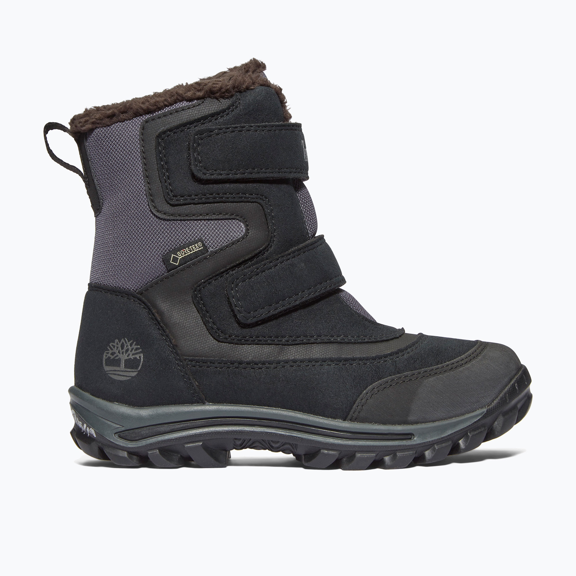 Timberland Chillberg 2-Strap Gore-Tex jet black children's snow boots (34 EU)