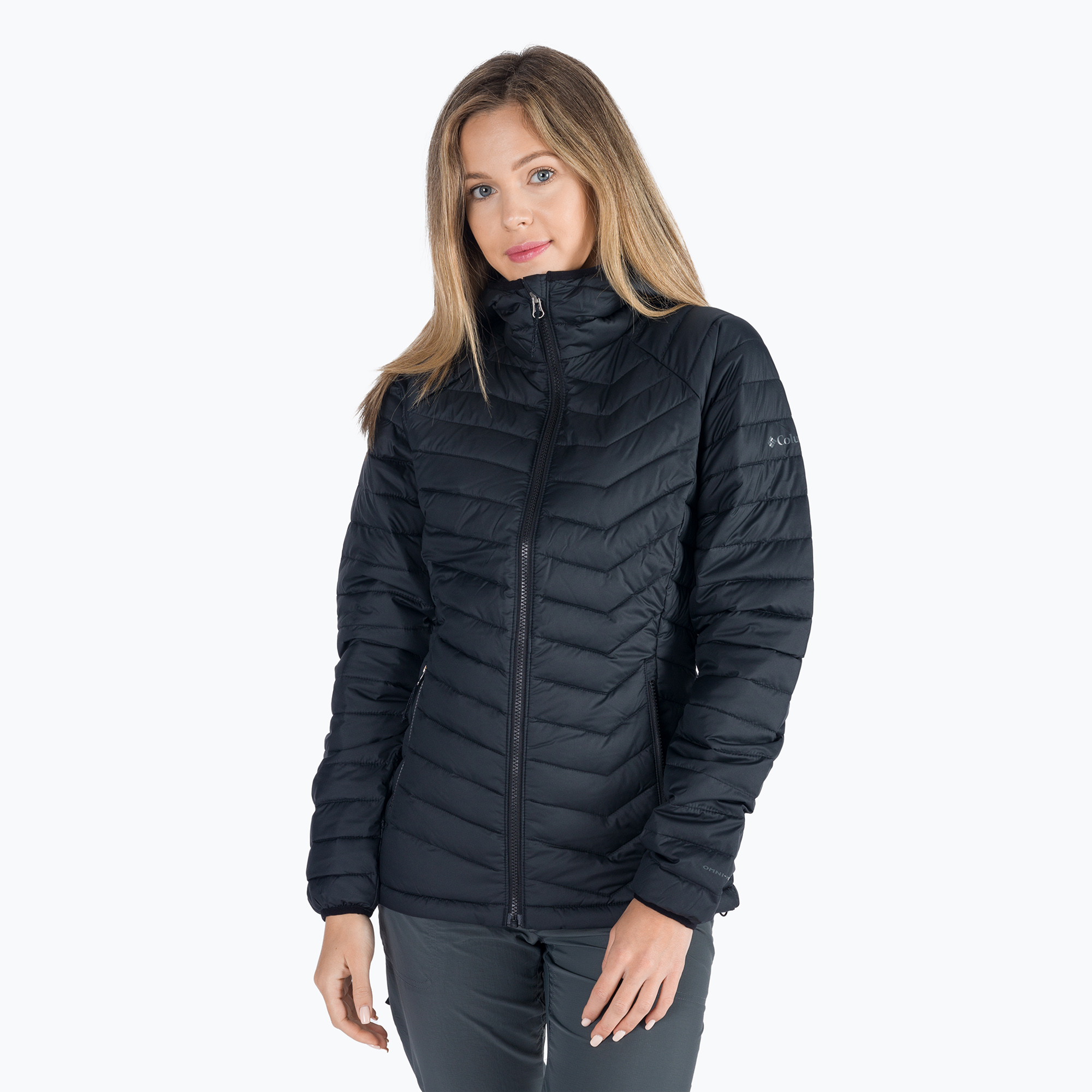 Columbia Powder Lite Hooded women's down jacket black 1699071