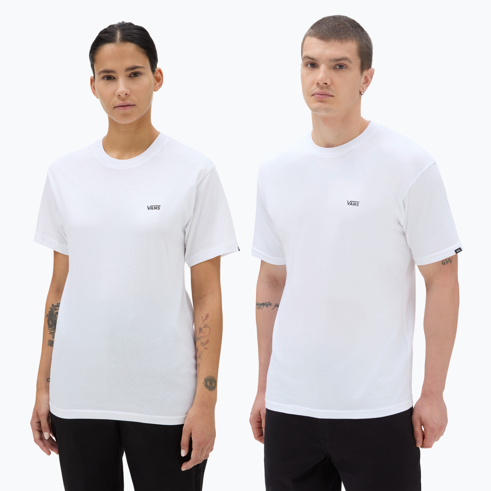 Men's Vans Mn Left Chest Logo Tee white/black (L)