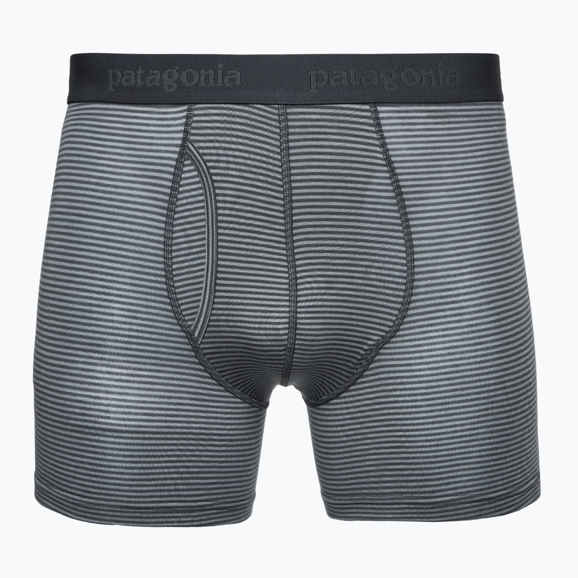 Patagonia men's Essential Boxer Briefs 3" fathom/forge grey (L)