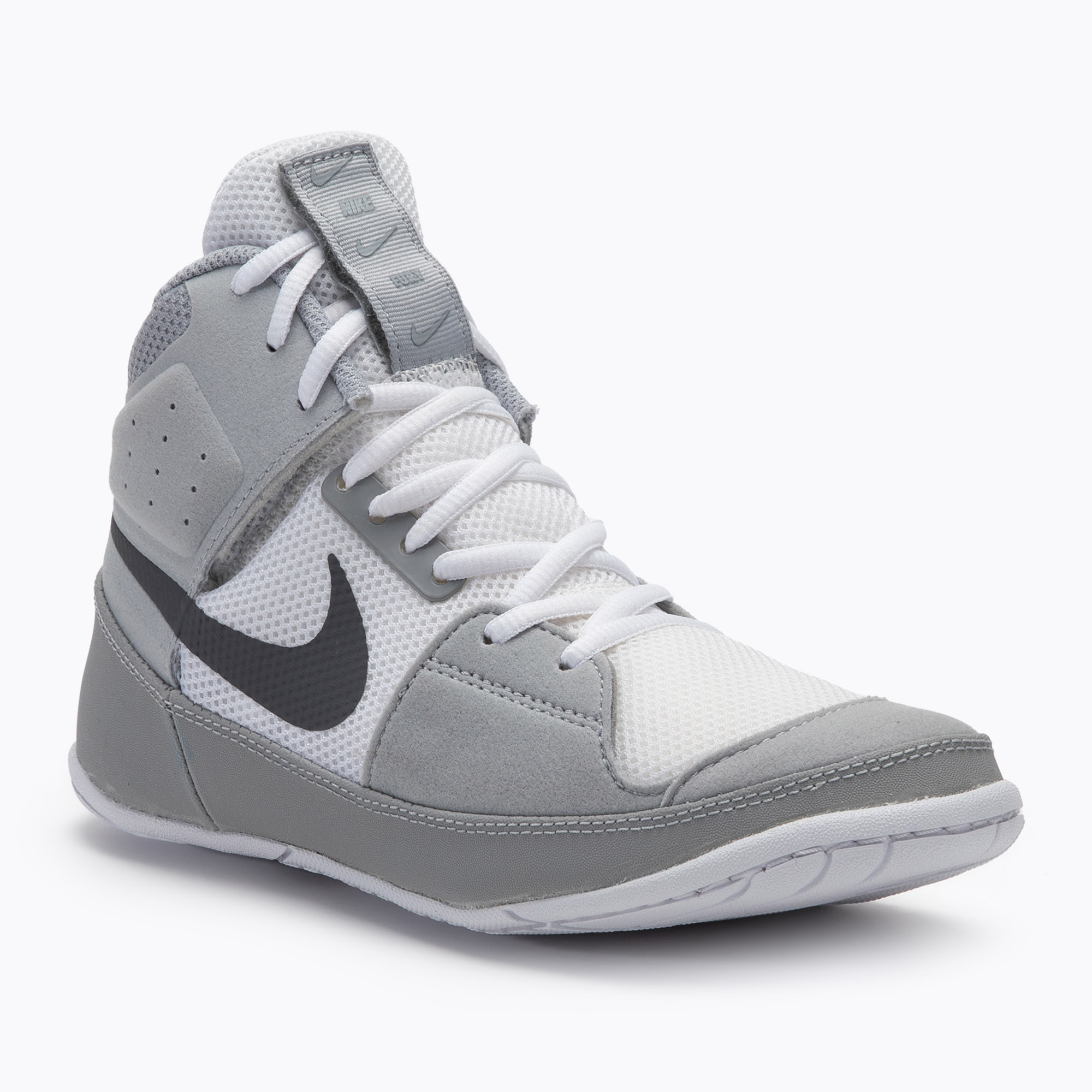 Nike Fury white/grey wrestling shoes (37.5 EU)