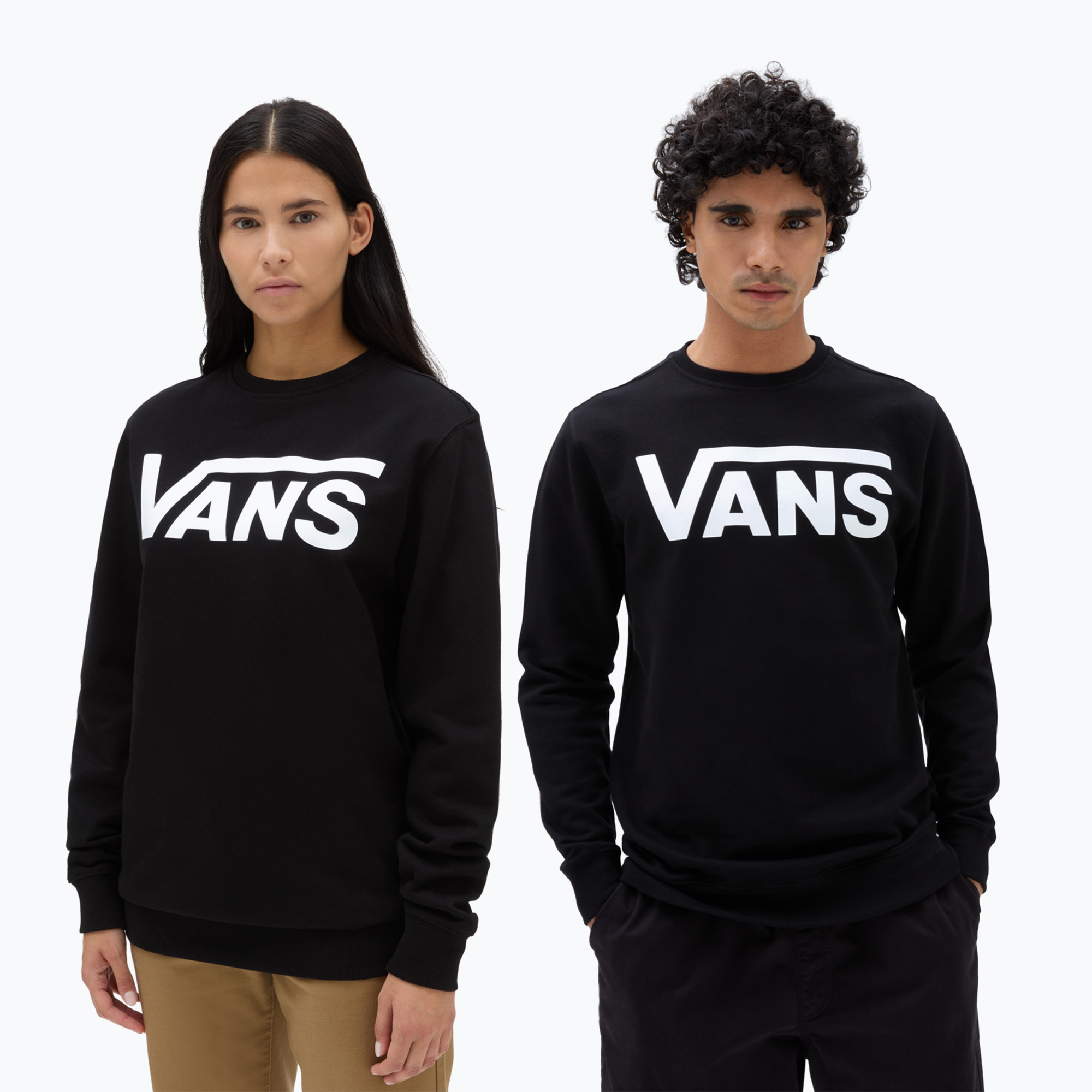 Men's Vans Mn Vans Classic Crew Ii black/white sweatshirt (S)