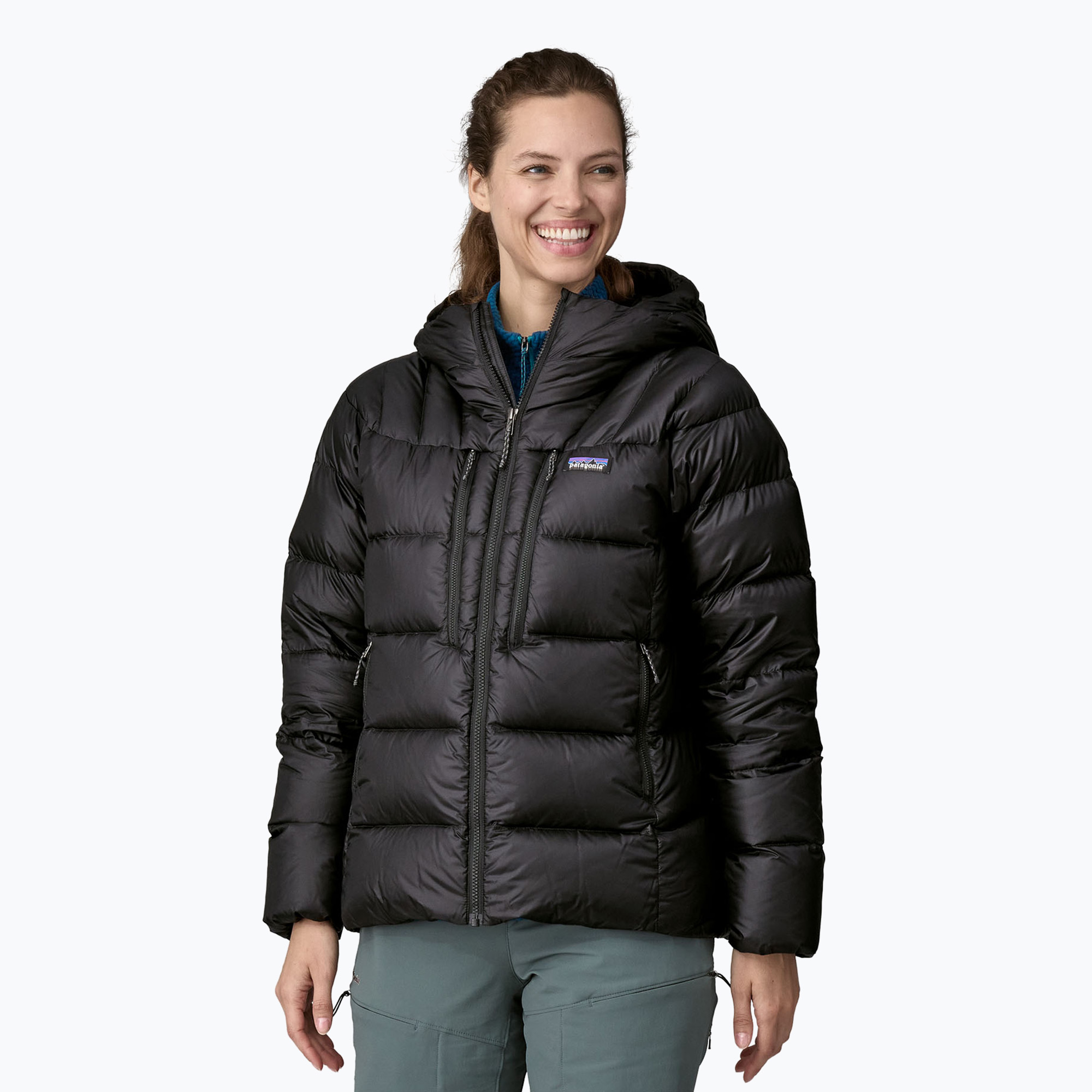 Patagonia women's down jacket Fitz Roy Down Hoody black (L)