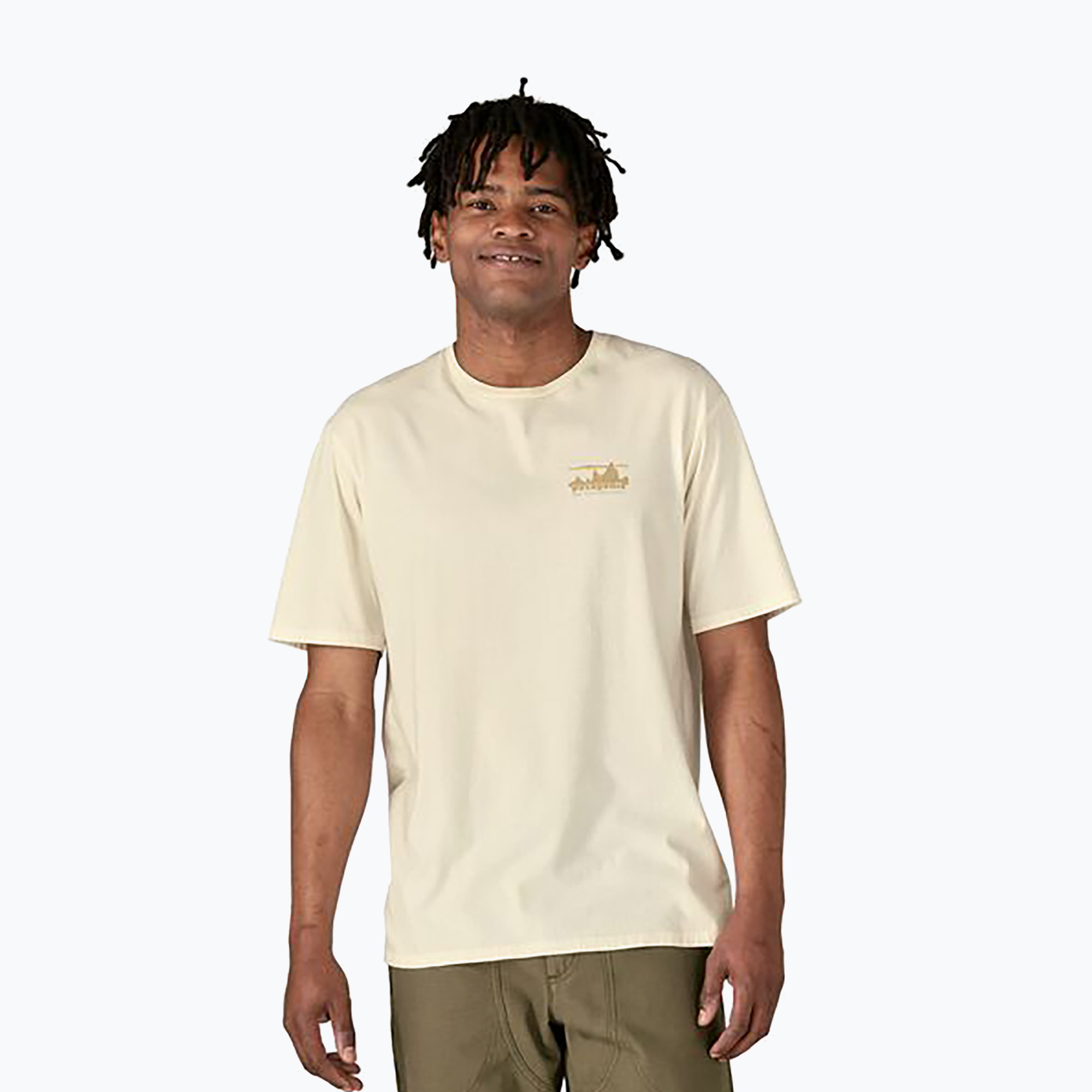 Patagonia men's t-shirt '73 Skyline Organic birch white