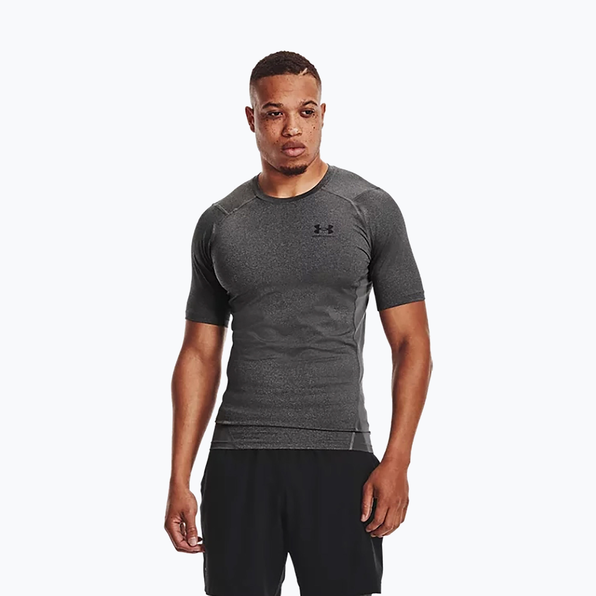 Under Armour men's training shirt Ua Hg Armour Comp SS grey 1361518-090 (S)