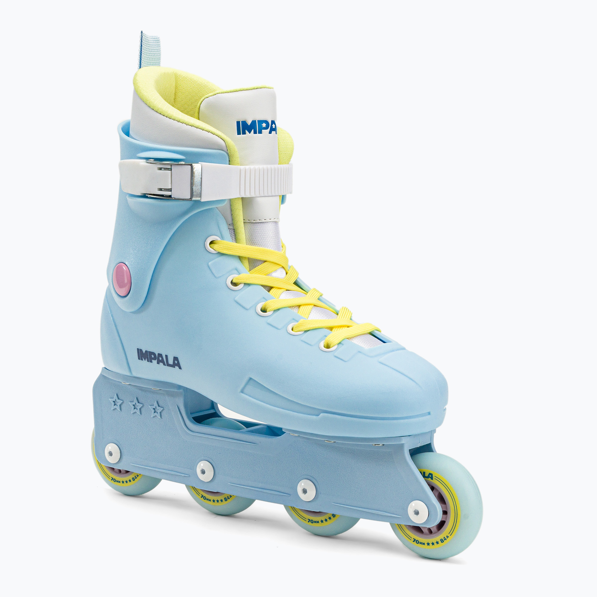 Women's IMPALA Lightspeed Inline Skate blue/yellow IMPINLINE1 roller skates (39 (8 US))