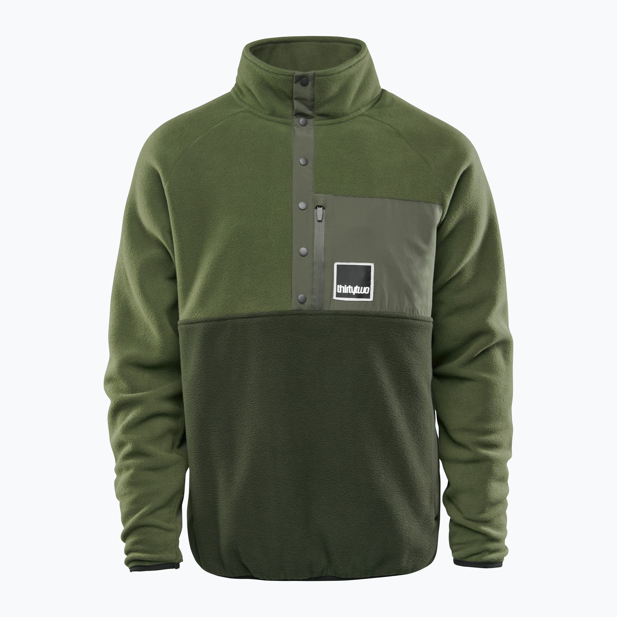 Men's ThirtyTwo Rest Stop Anorak military sweatshirt (M)