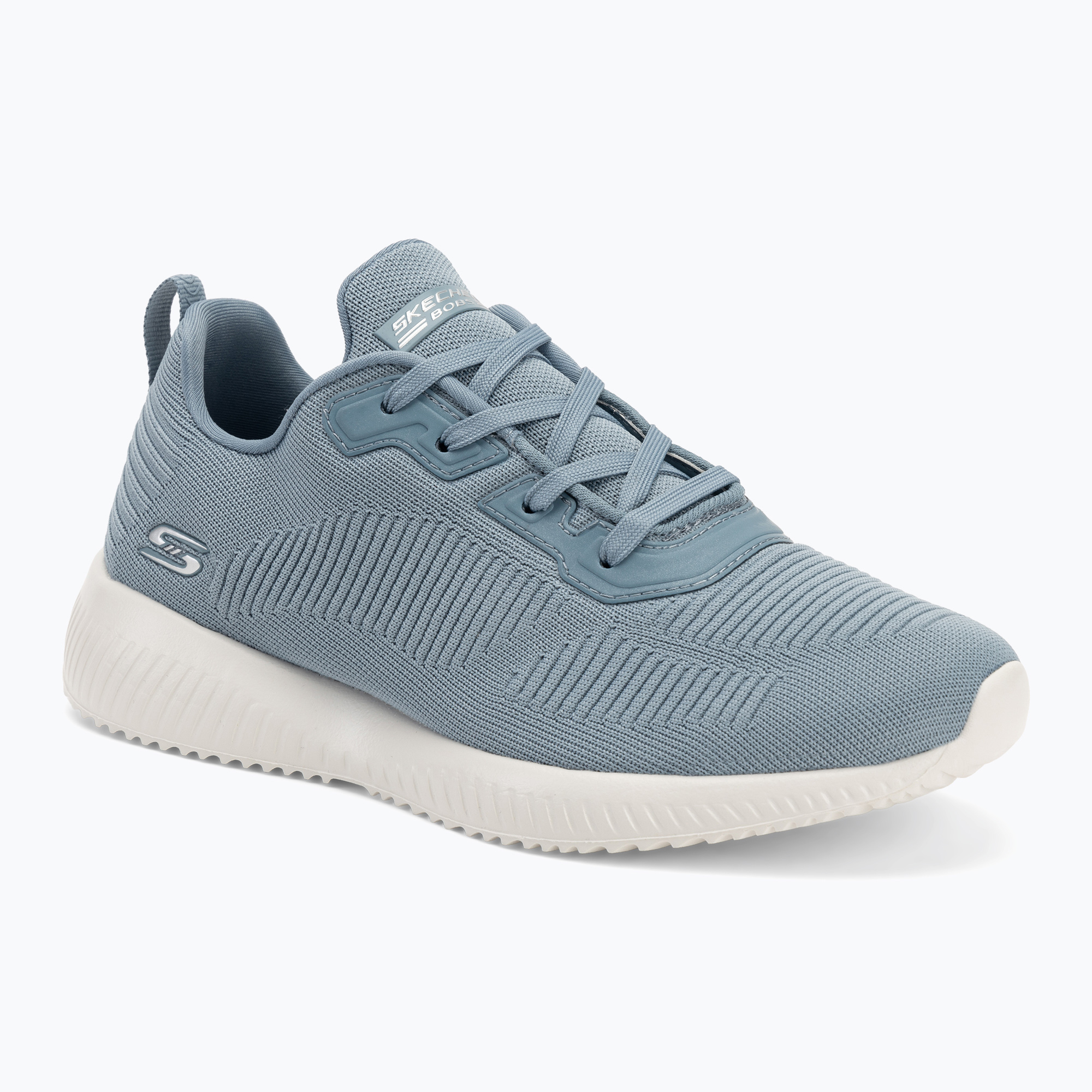 Women's SKECHERS Bobs Sport Squad Tough Talk light blue shoes (36.5 EU)