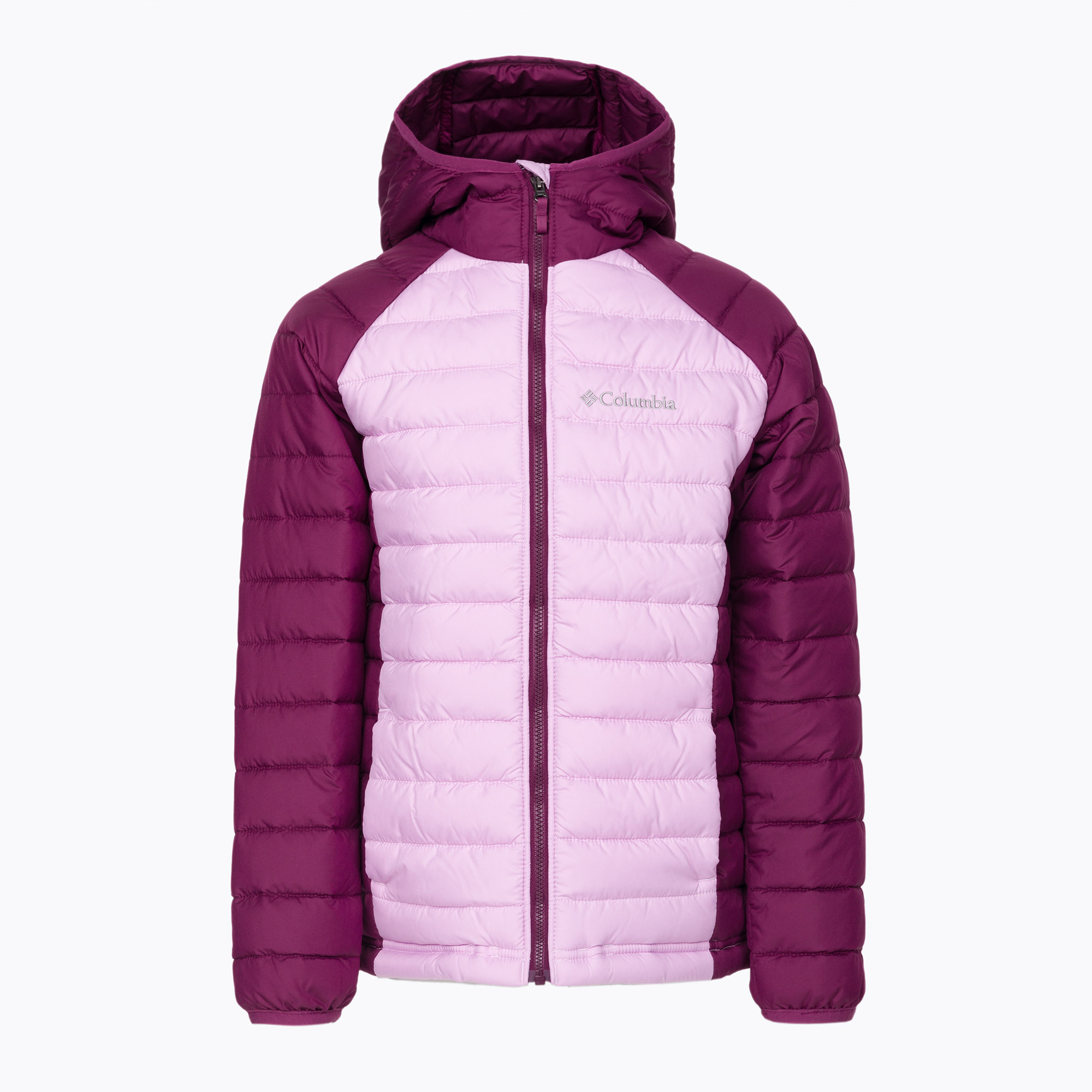 Columbia Powder Lite Hooded Purple Children's Down Jacket 1802931 (XS)