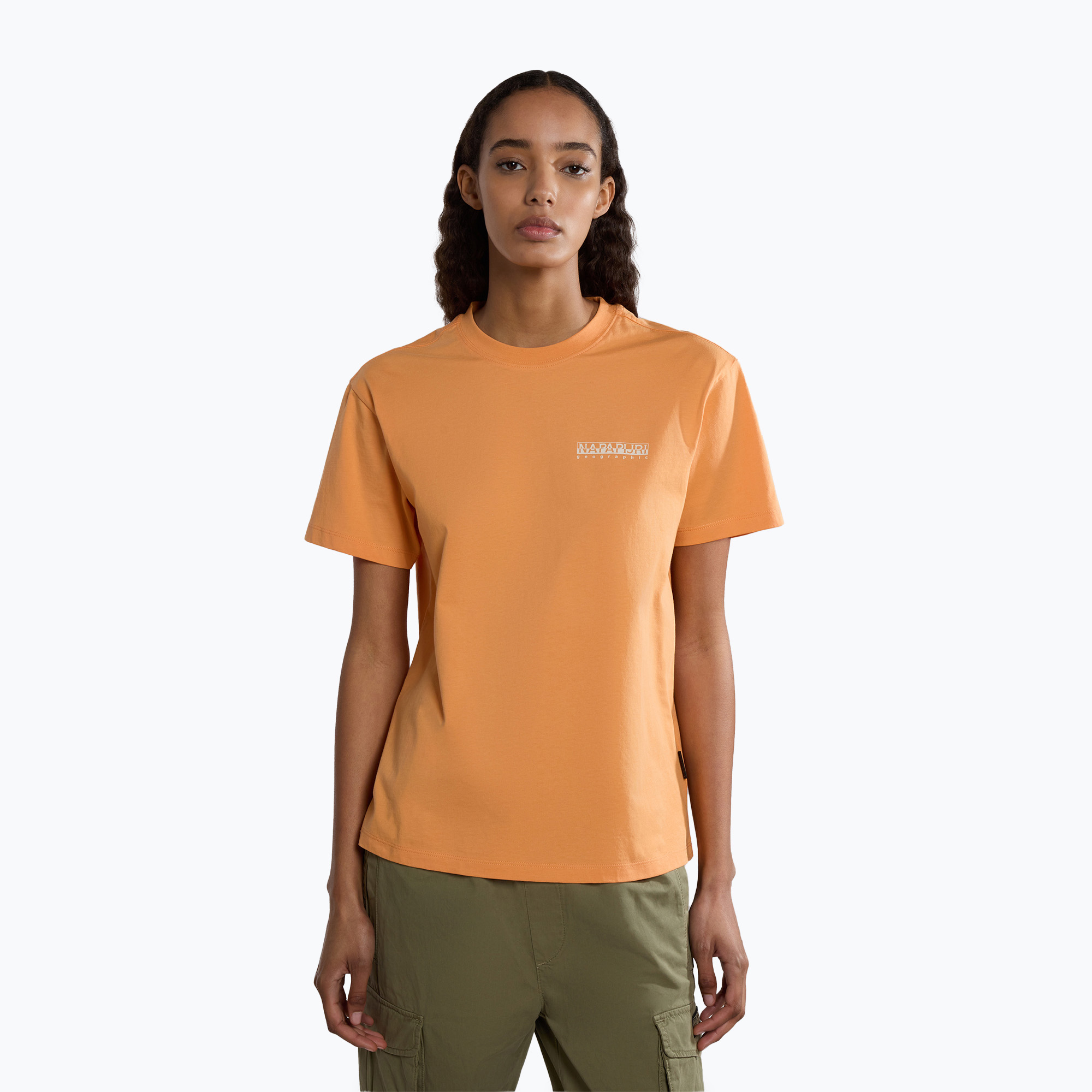 Napapijri women's S-Faber orange mandarin t-shirt (S)