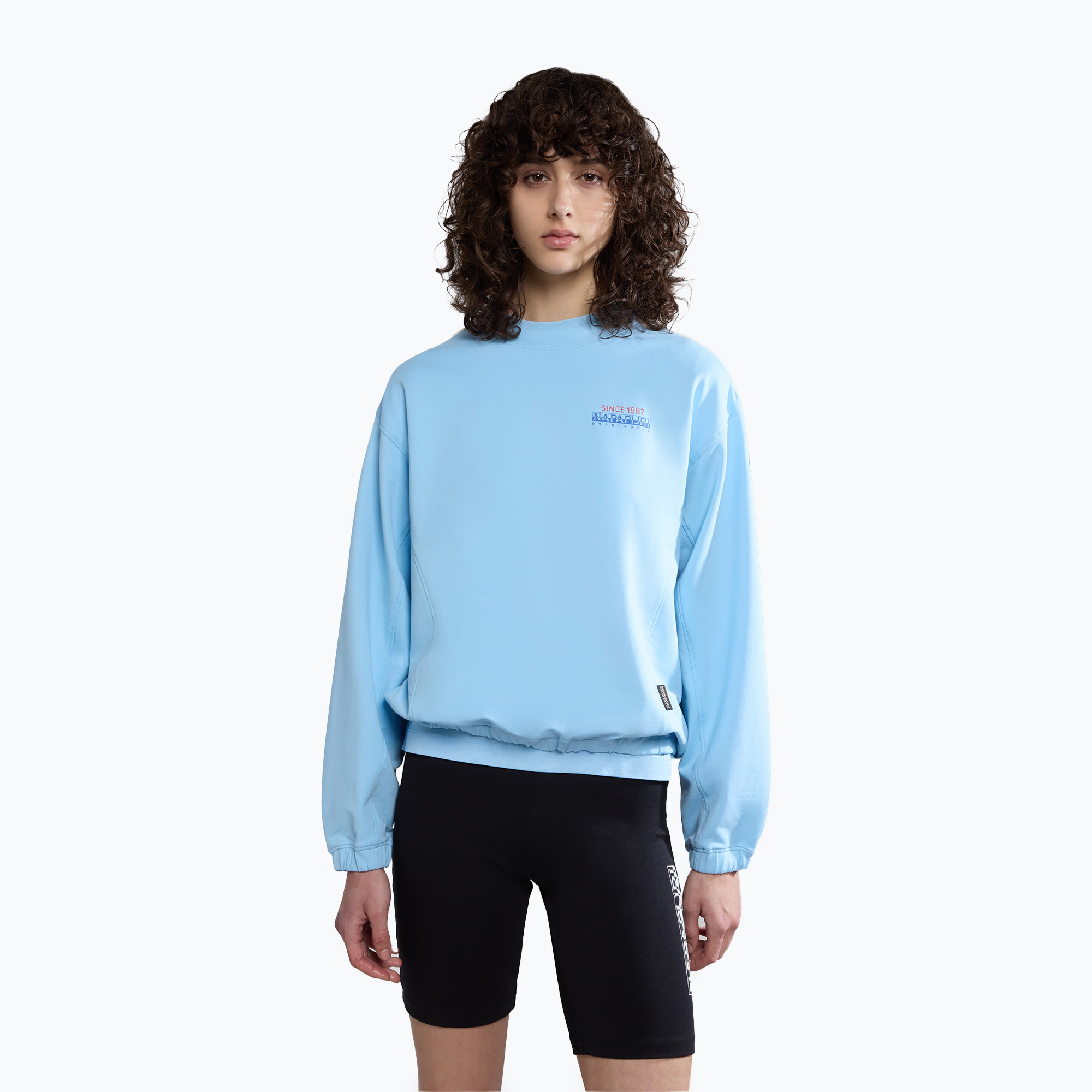 Women's sweatshirt Napapijri B-Keith C blue clear (L)