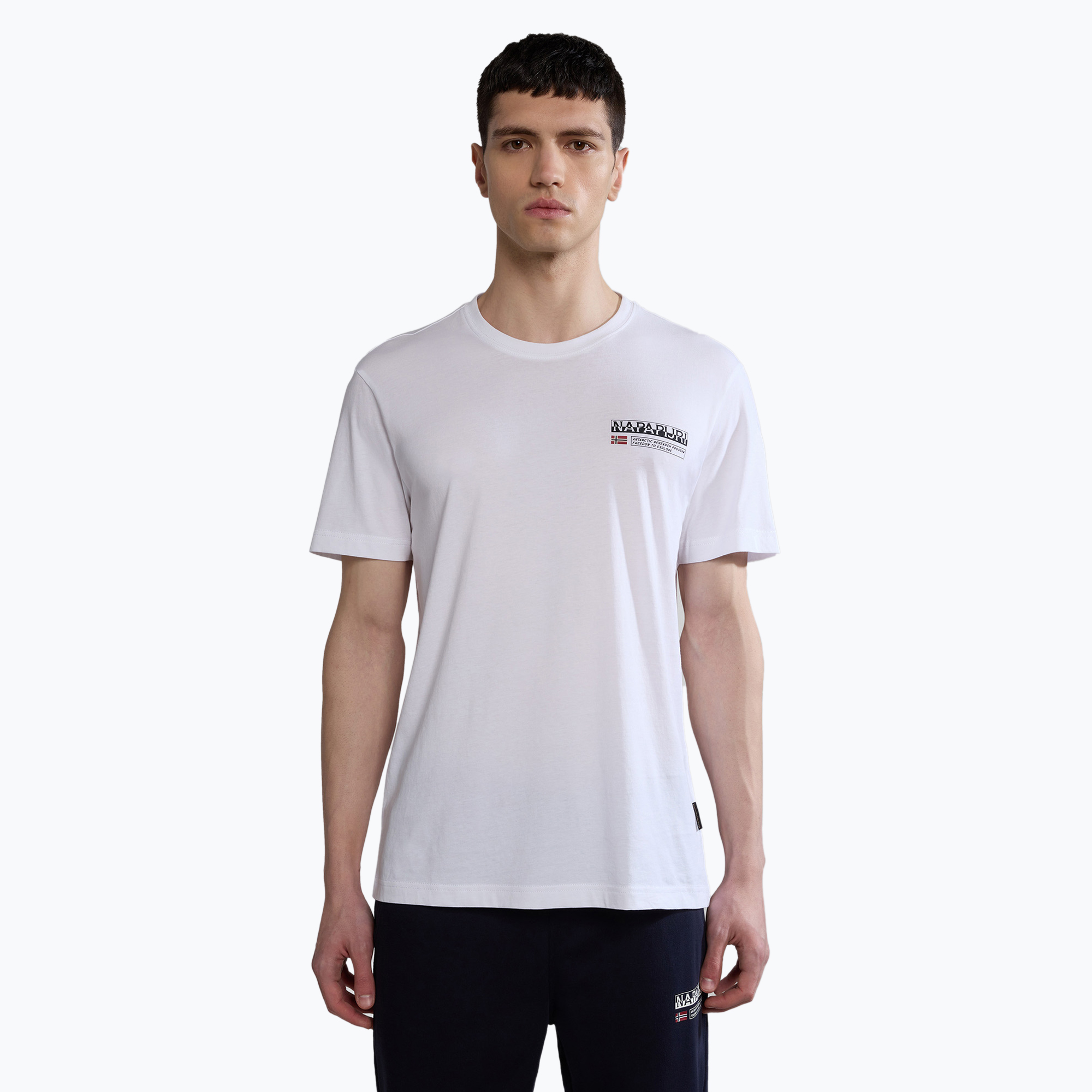 Men's Napapijri S-Kasba brightwhite T-shirt (S)