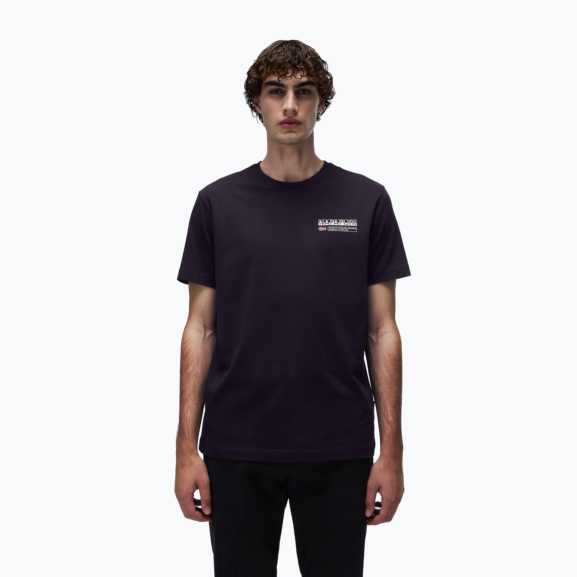 Men's Napapijri S-Kasba t-shirt black 041 (M)